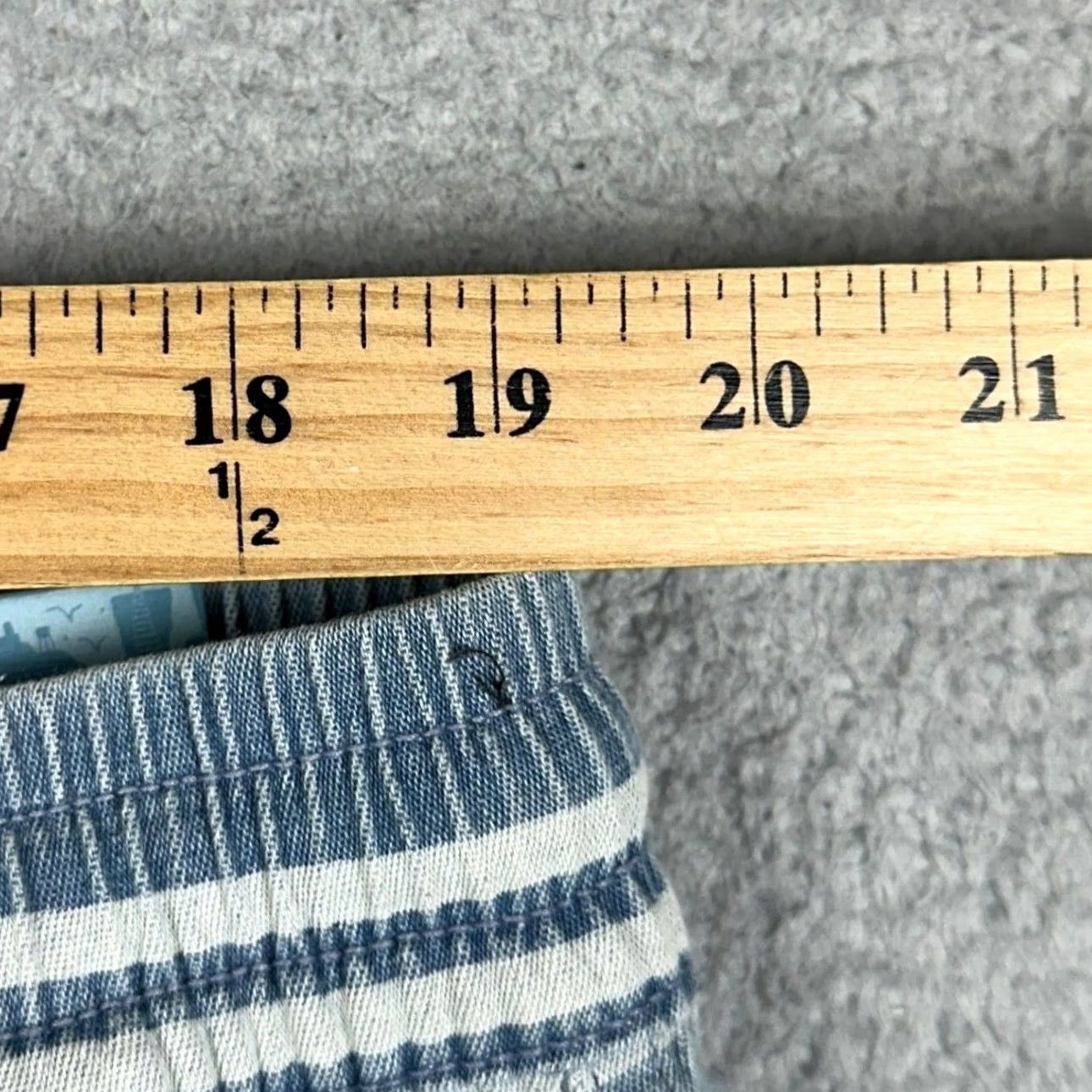 Old Navy NEW Old Navy Shorts Men XL Blue White Built-In Flex Stripe Pull On Stretch Waist Shorts Size US 38 / EU 54 - 6 Thumbnail