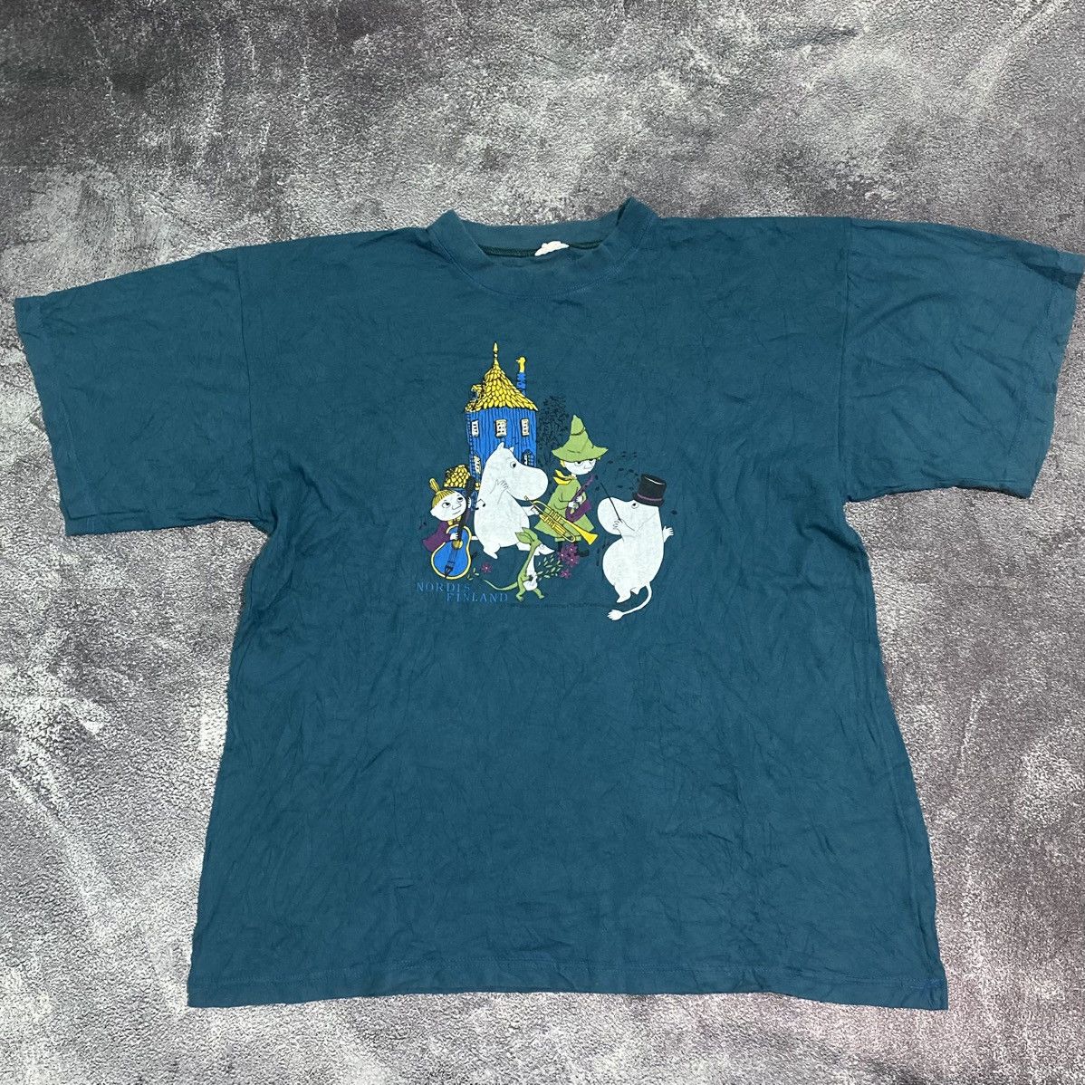 Vintage Vintage Moomin Snufskin Character 1999 Nordis Finland Tee Size US L / EU 52-54 / 3 - 1 Thumbnail