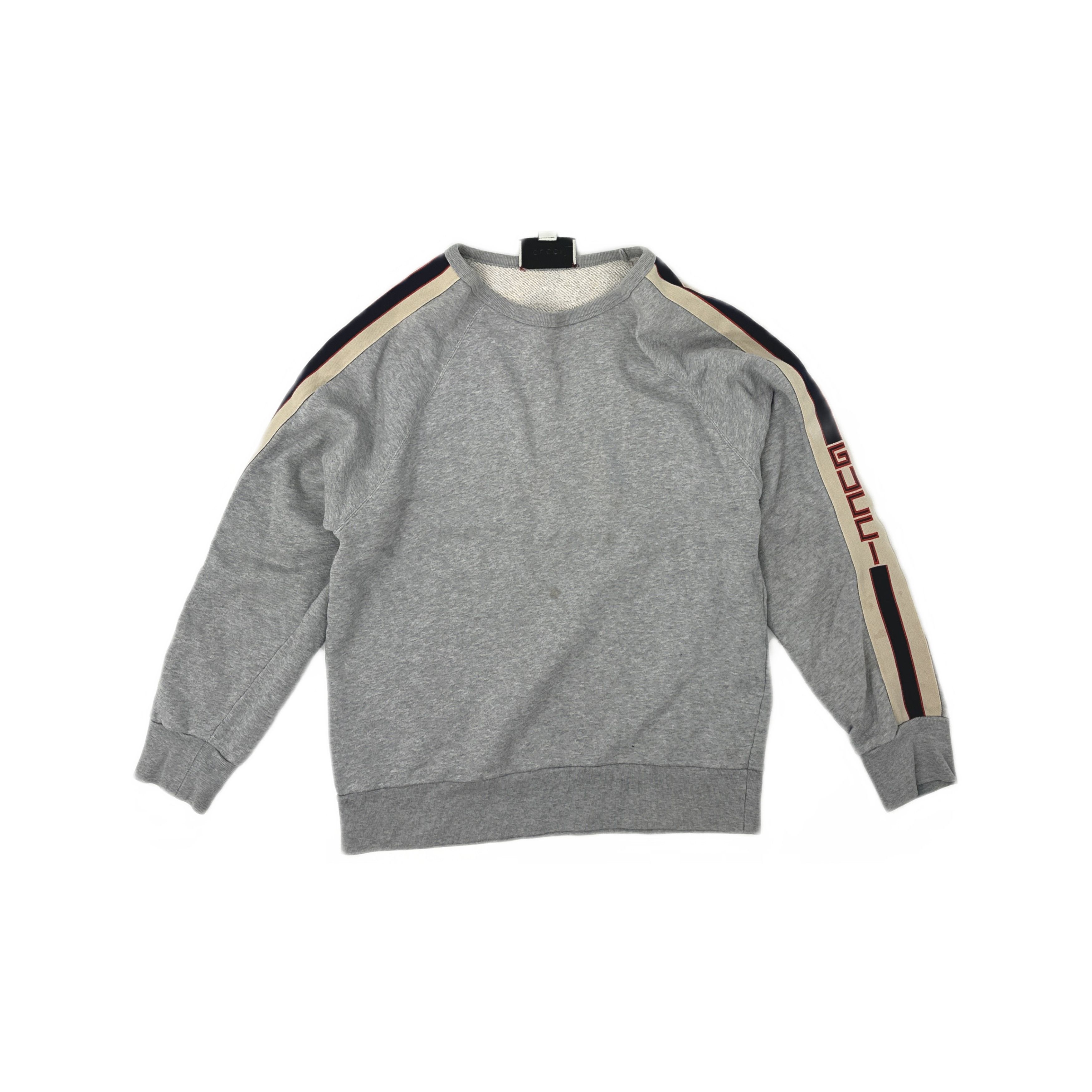 Gucci Gucci Logo Tape Crewneck Sweatshirt Size M Size US M / EU 48-50 / 2 - 1 Thumbnail