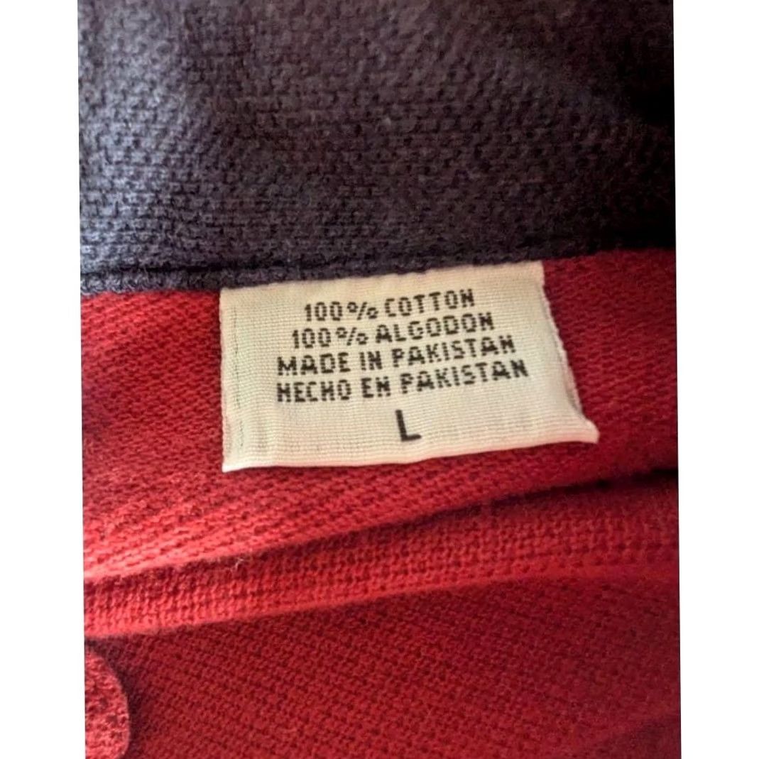 Vintage VINTAGE Bugle Boy Red Cotton Pique Short Sleeve Polo Shirt Mens Sz L Classic 90s Size US L / EU 52-54 / 3 - 4 Thumbnail
