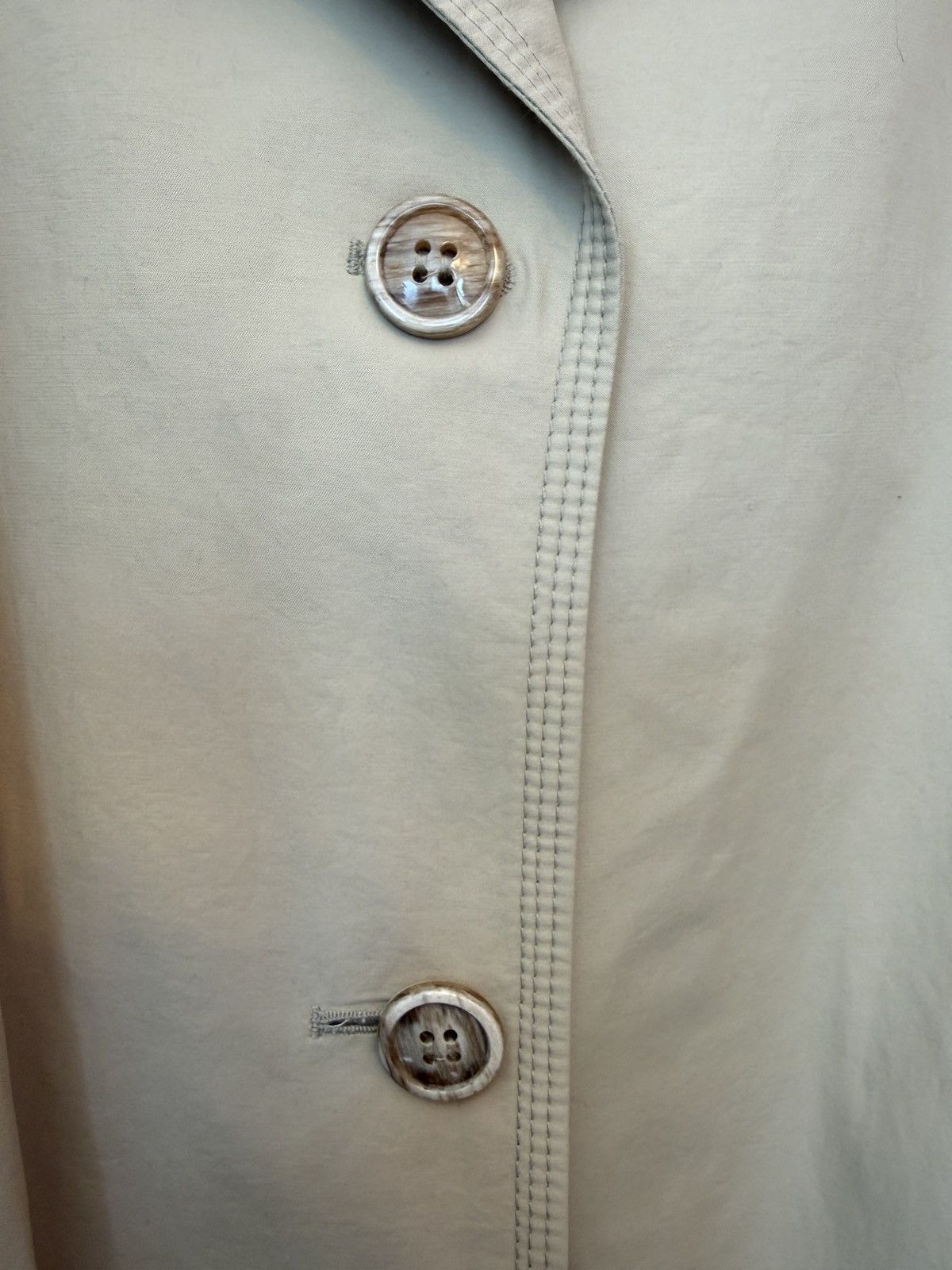 Talbots Talbots Women’s Beige Belted Button Up Classic Trench Coat Size XL / US 12-14 / IT 48-50 - 5 Thumbnail