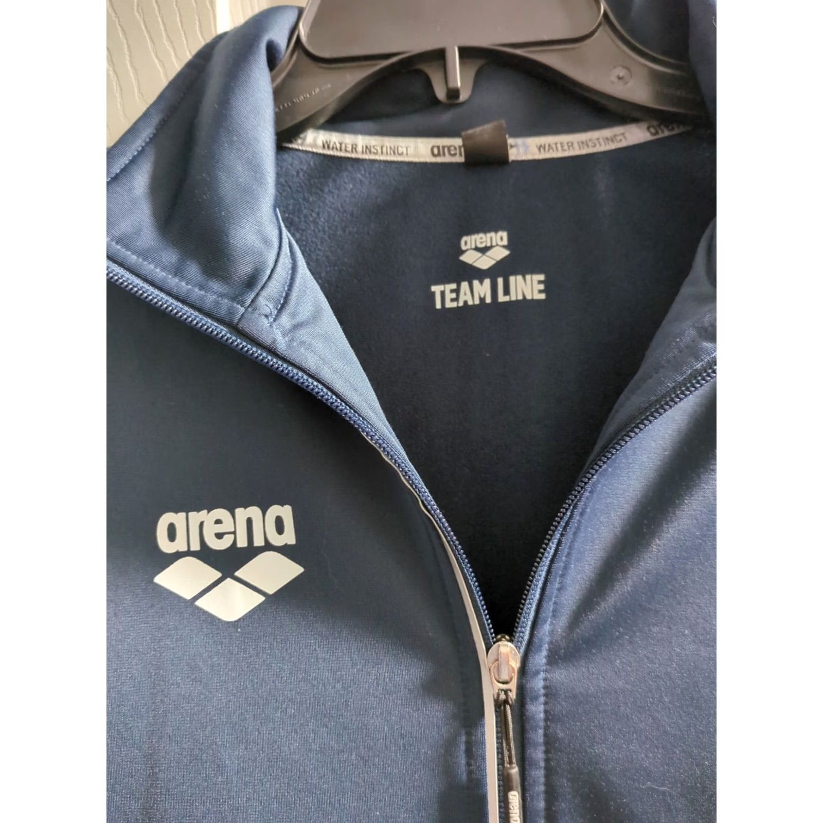 Vintage Arena Team Line Swimwear Full Zip Track Jacket XS Mens Navy Blue Arena Tracksuit Jacket Man XS Navy Athletic Jogger Activewear Shipped? Size US 27 - 3 Thumbnail