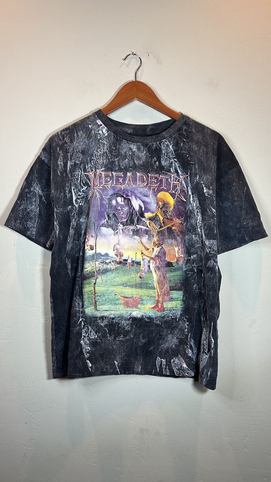 *RARE* Vintage Megadeth AOP All Over Print Band Music Shirt