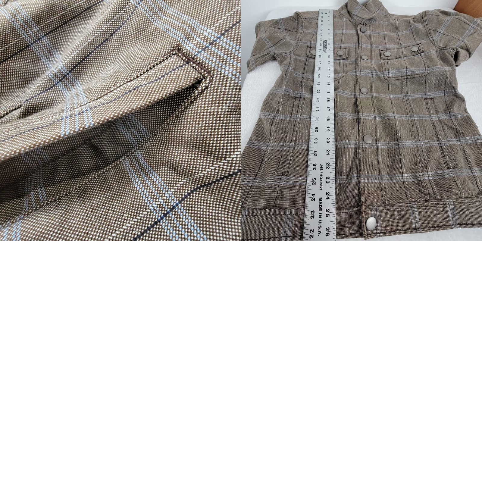 Marc by Marc Jacobs MARC By MARC JACOBS Men’s Tartan Check Denim Jacket Cotton XL Size US 36 / EU 52 - 8 Thumbnail