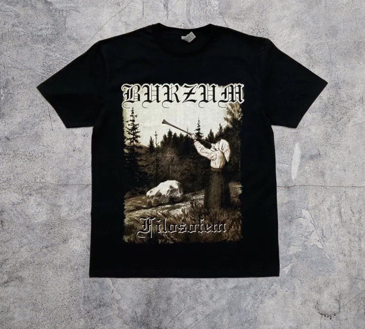 Band Tees BURZUM FILOSOFEM METAL BLACKMETAL SHIRT TEE DEATH ARCHIVE Size US XL / EU 56 / 4 - 1 Thumbnail