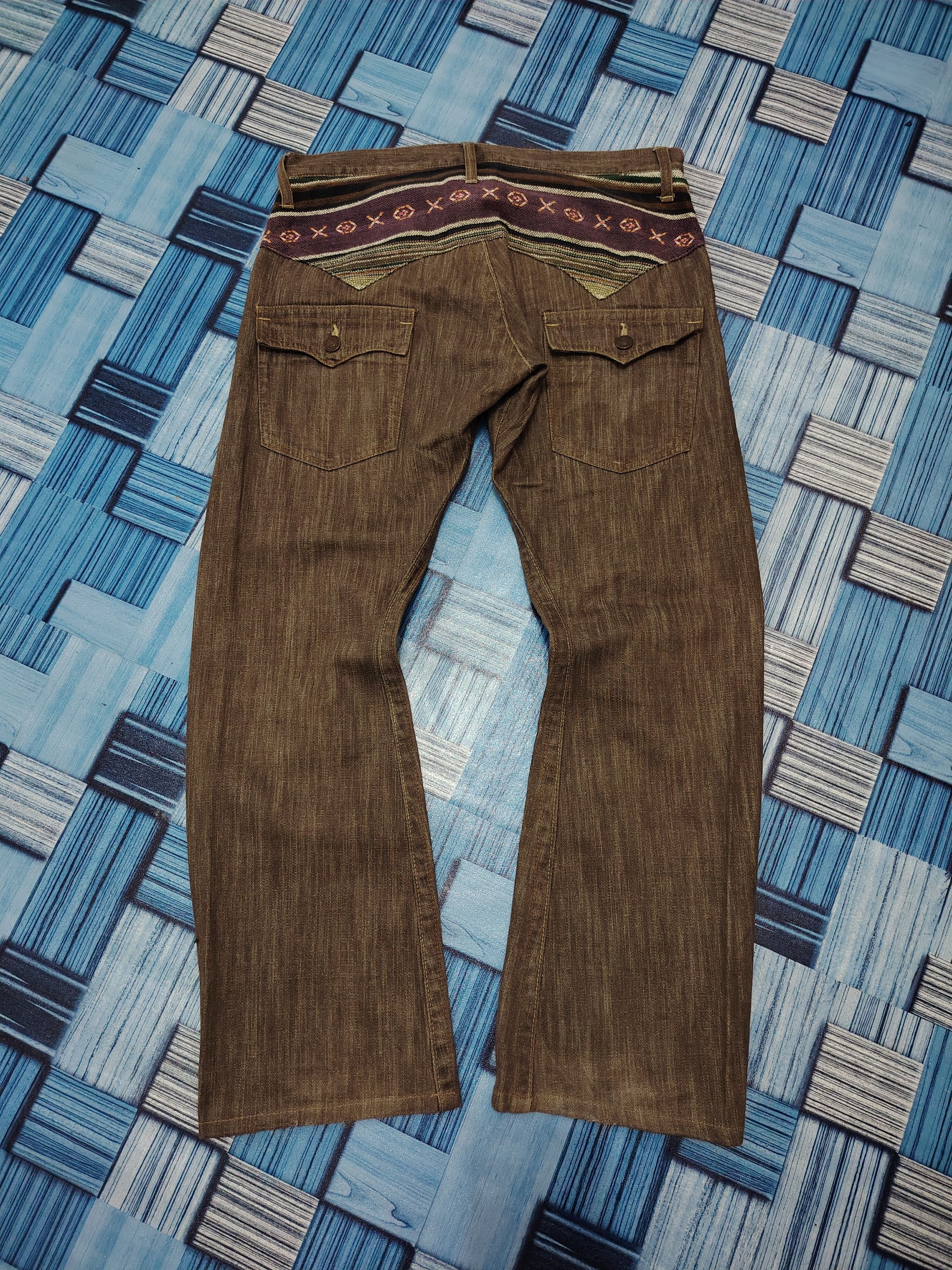 Japanese Brand 💥Insane💥 Japanese Dominate Handcrafted Jeans Flared Pants Size US 34 / EU 50 - 1 Thumbnail