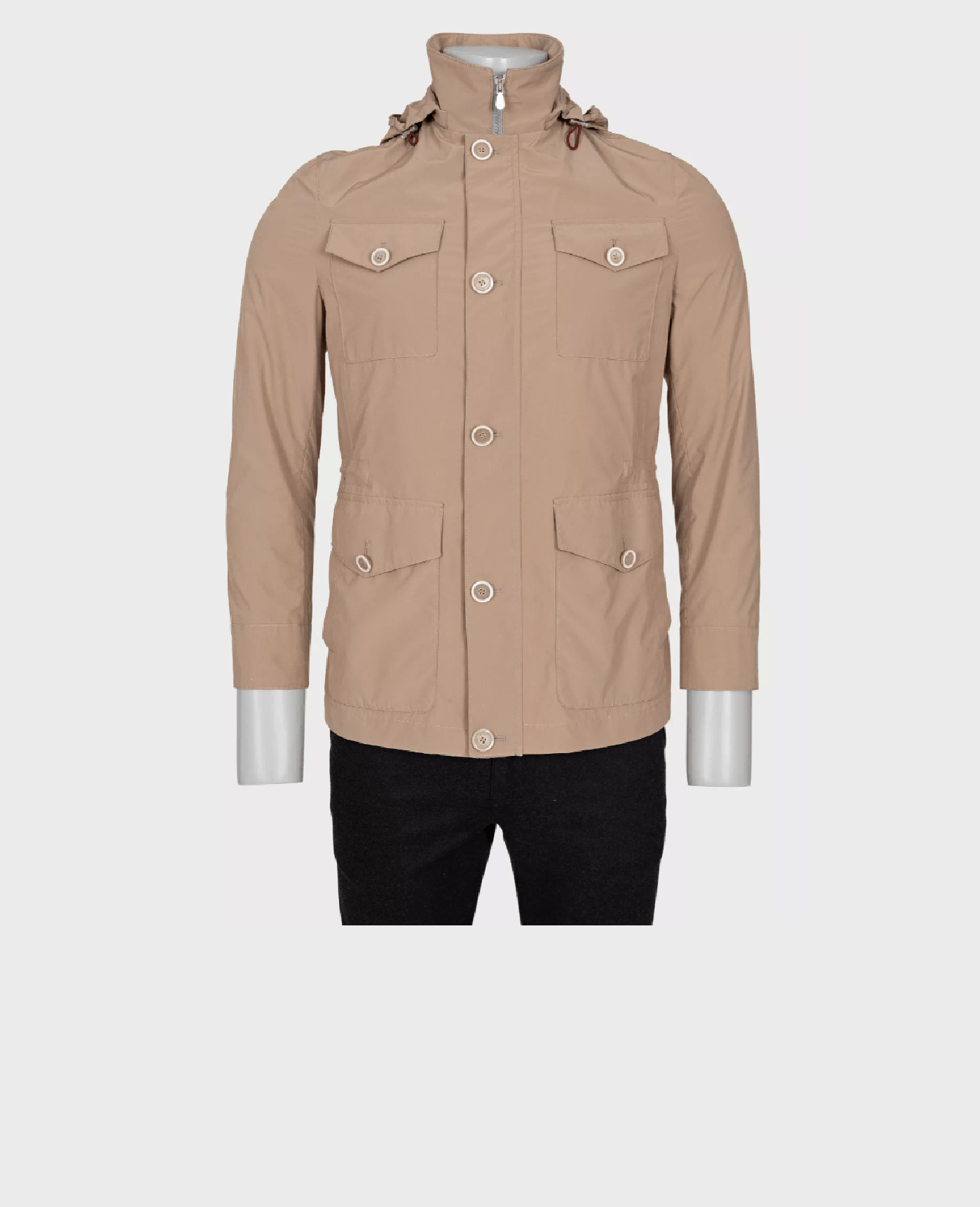 Brunello Cucinelli Brunello Cucinelli Men's Beige Windbreaker Jacket Size US XS / EU 42 / 0 - 1 Thumbnail
