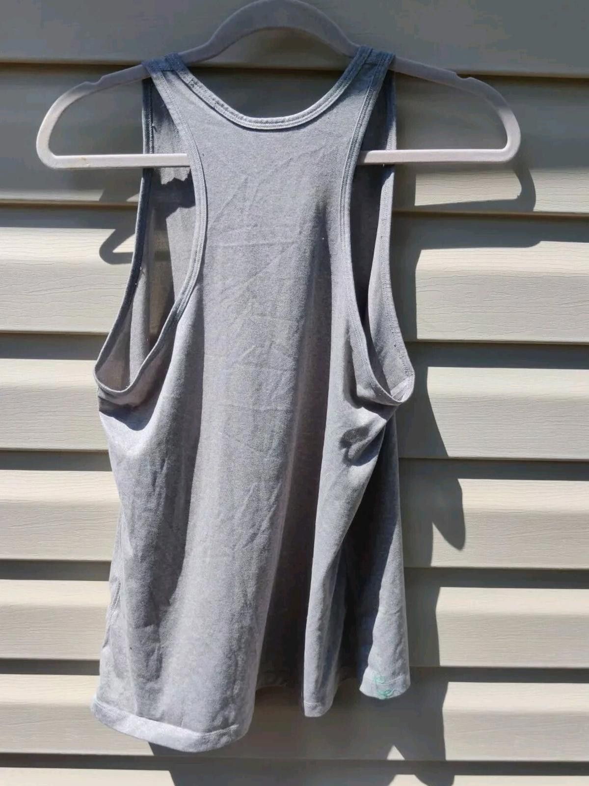 Nike Nike Dri-FIT Tank Top Solid Gray Womens Sz Large L Regular F Size L / US 10 / IT 46 - 4 Thumbnail