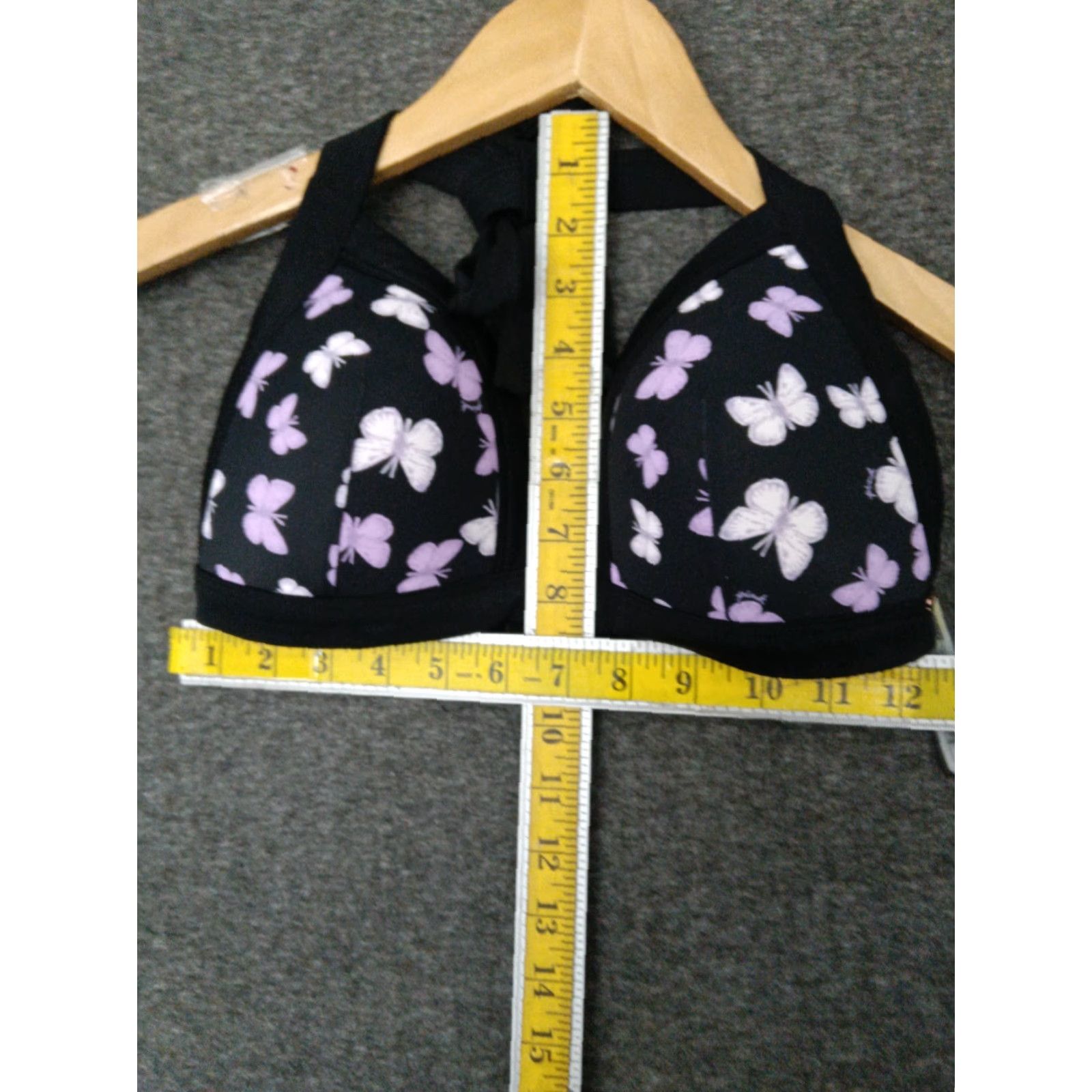 Pinko Victoria's Secret Pink Swim Top Butterfly DD S V Front Multicolor Padded Triangle WW Mens Womens Girls? Size ONE SIZE - 4 Thumbnail