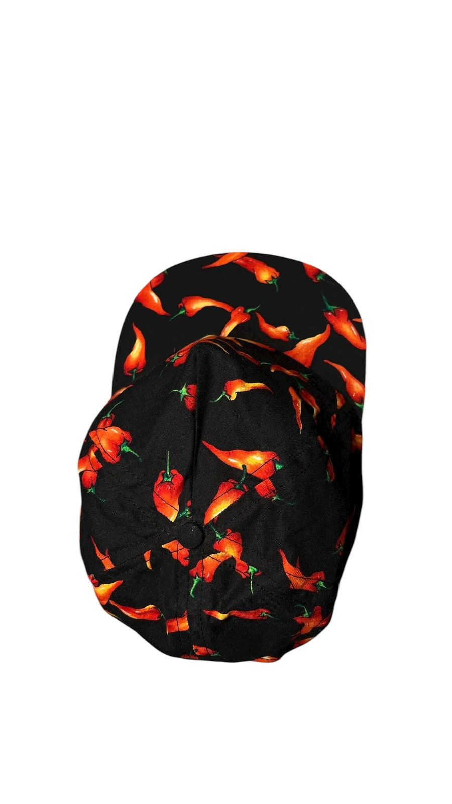 Hot Topic Y2K Black and red chili pepper print snapback cap Size ONE SIZE - 3 Thumbnail