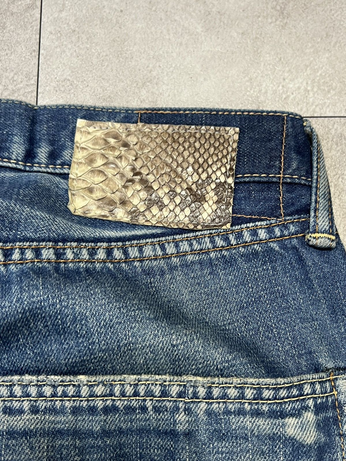 Japanese Brand × Visvim Visvim 01D5 Social Sculptrue Snake Python Patch Size US 32 / EU 48 - 5 Thumbnail