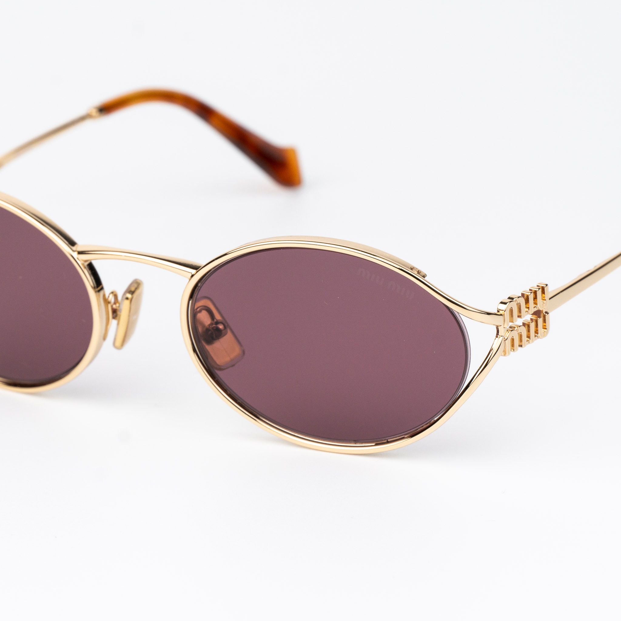 Miu Miu Miu Miu Women Sunglasses LOGO MU52YS 5AK20Y NEW AUTHENTIC Size ONE SIZE - 6 Thumbnail