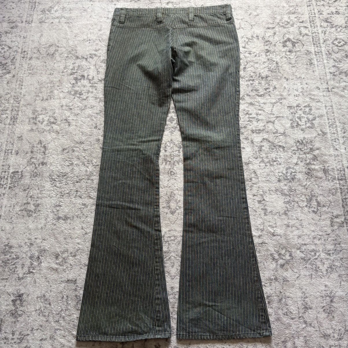 If Six Was Nine Henry Duarte Pinstripe Lace-Up Flared Jeans | Size 34 Size US 34 / EU 50 - 5 Thumbnail