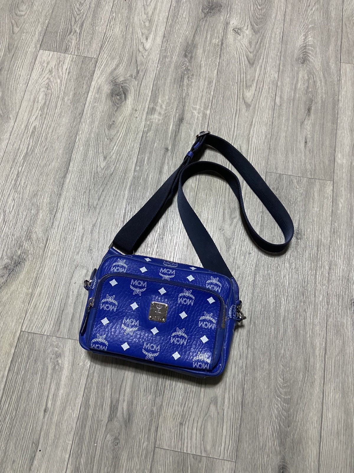 MCM MCM blue monogram crossbody bag Size ONE SIZE - 2 Thumbnail