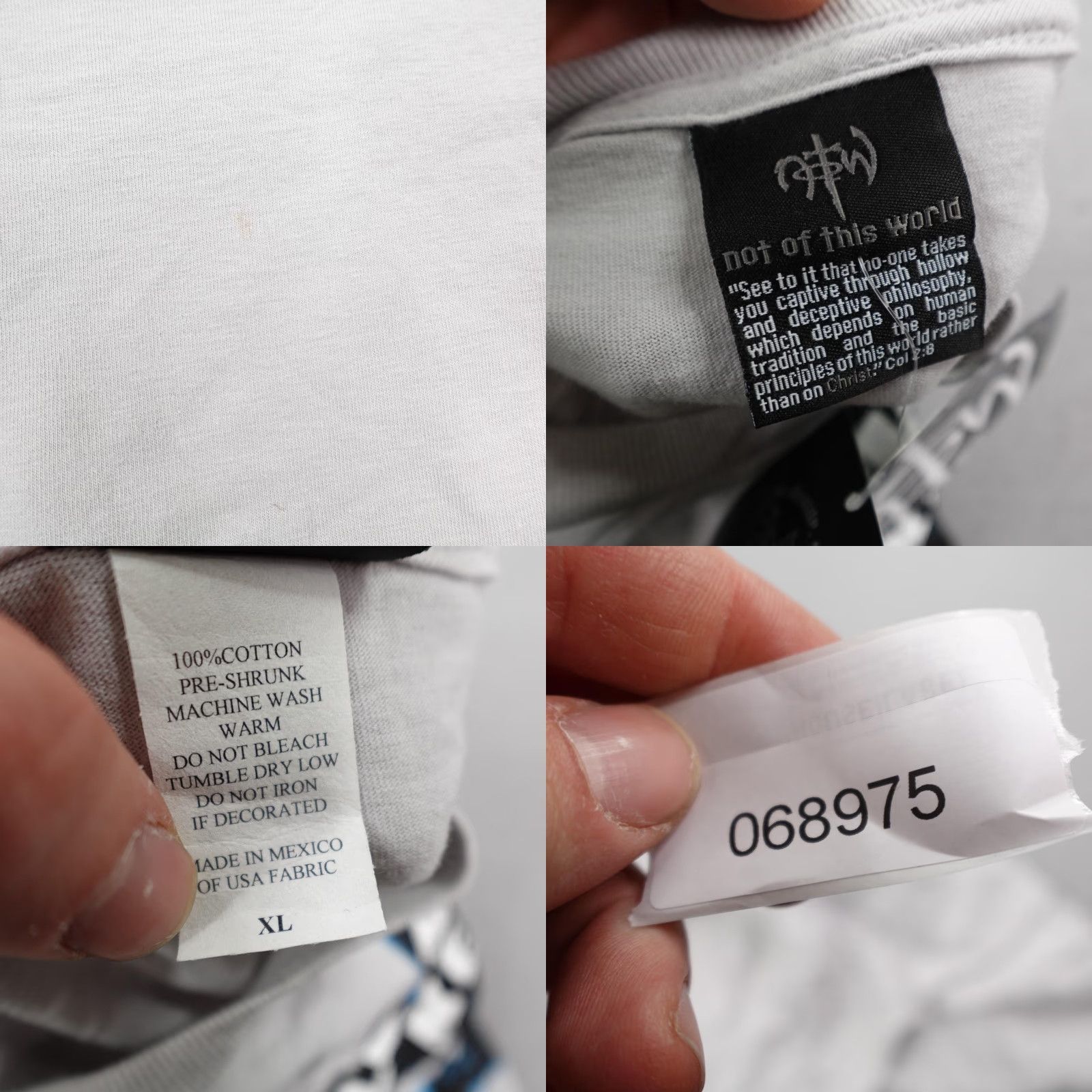 Vintage VINTAGE Not Of This World Shirt XL Love Keeps No Record Christian Religious Y2K Size US XL / EU 56 / 4 - 8 Thumbnail