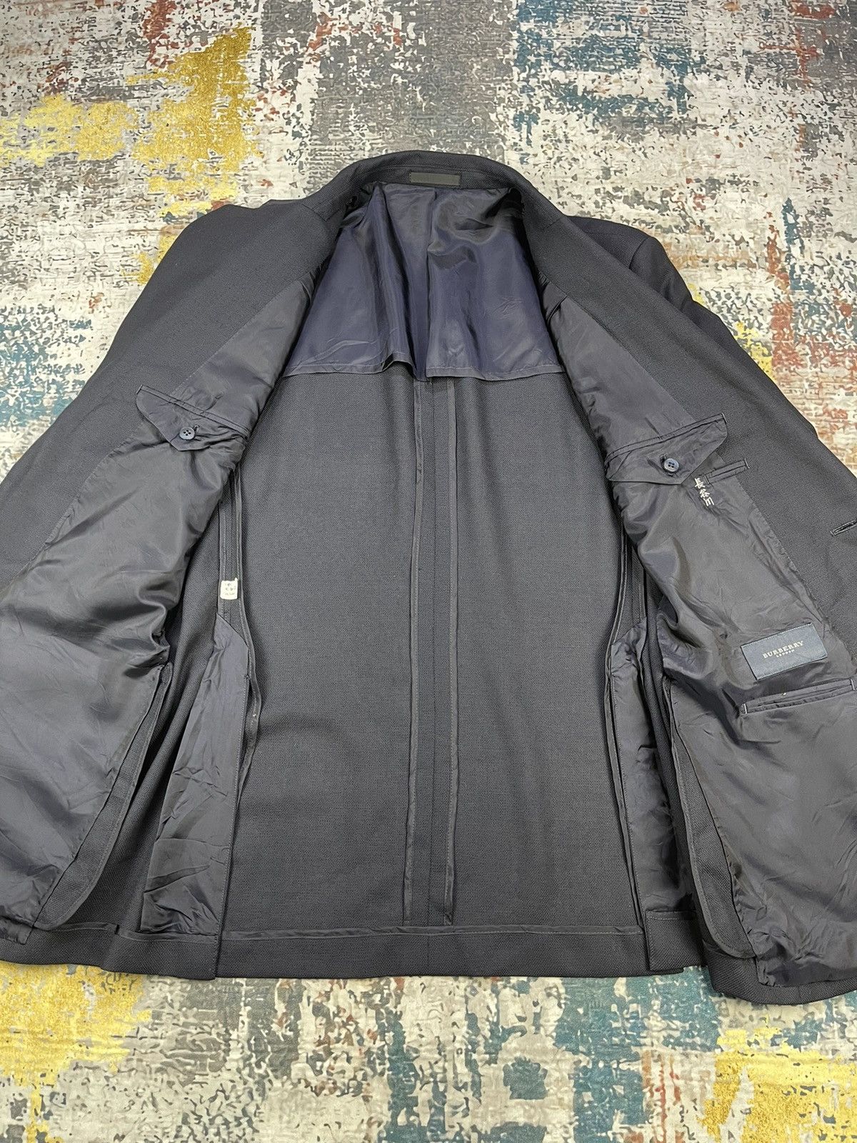 Burberry Burberry London Notch Single Breasted Double Slit Blazers Size US L / EU 52-54 / 3 - 9 Thumbnail