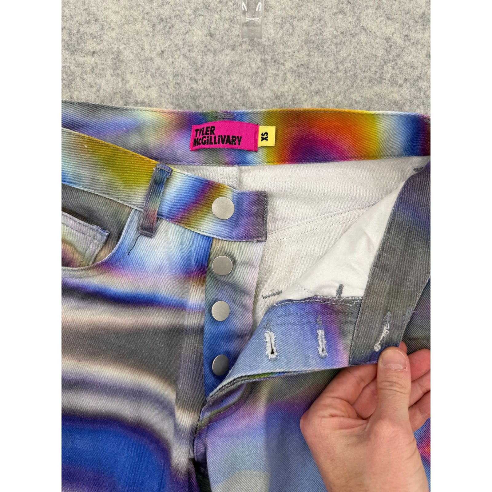Tyler McGillivary Tyler McGillivary Marcel Tie Dye Psychedelic Jeans X-SMALL Size 24" / US 00 / IT 34 - 2 Thumbnail