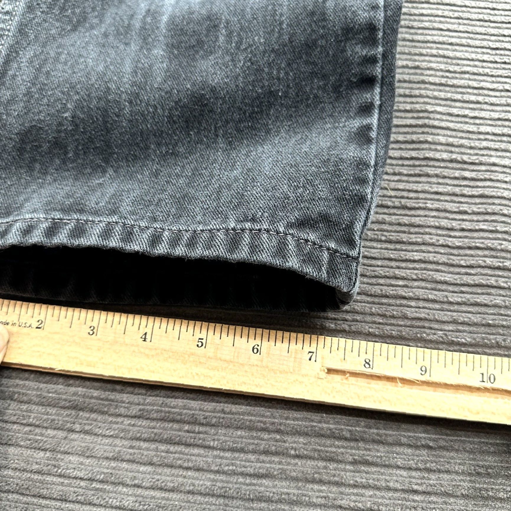 Levi's Levi's 505 Jeans Men 34 Regular Black Denim Straight Leg Vintage No Size US 34 / EU 50 - 6 Thumbnail