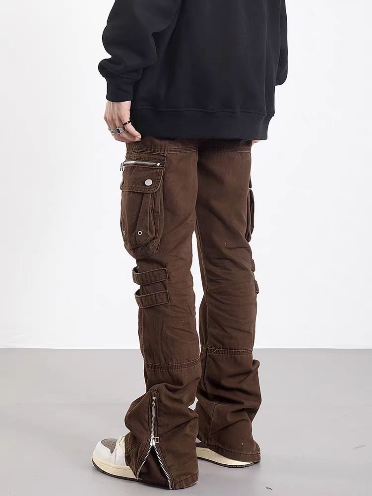Japanese Brand × Jean Street workwear baggy wide leg casual trousers Size US 32 / EU 48 - 3 Thumbnail