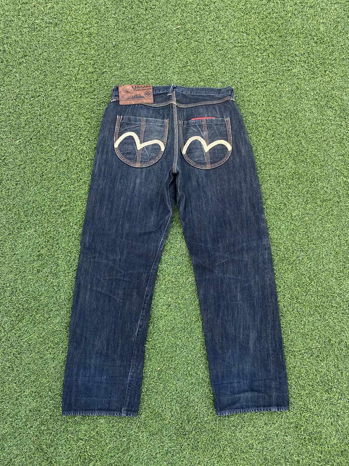 Evisu VINTAGE EVISU YAMANE WHITE SEA GULLS WITH PINK SELVEDGE Size US 32 / EU 48 - 1 Thumbnail