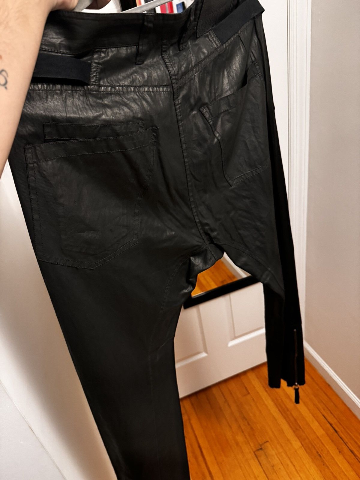 Helmut Lang × Vintage Helmut Lang Vintage wax cotton pants Size US 30 / EU 46 - 2 Thumbnail