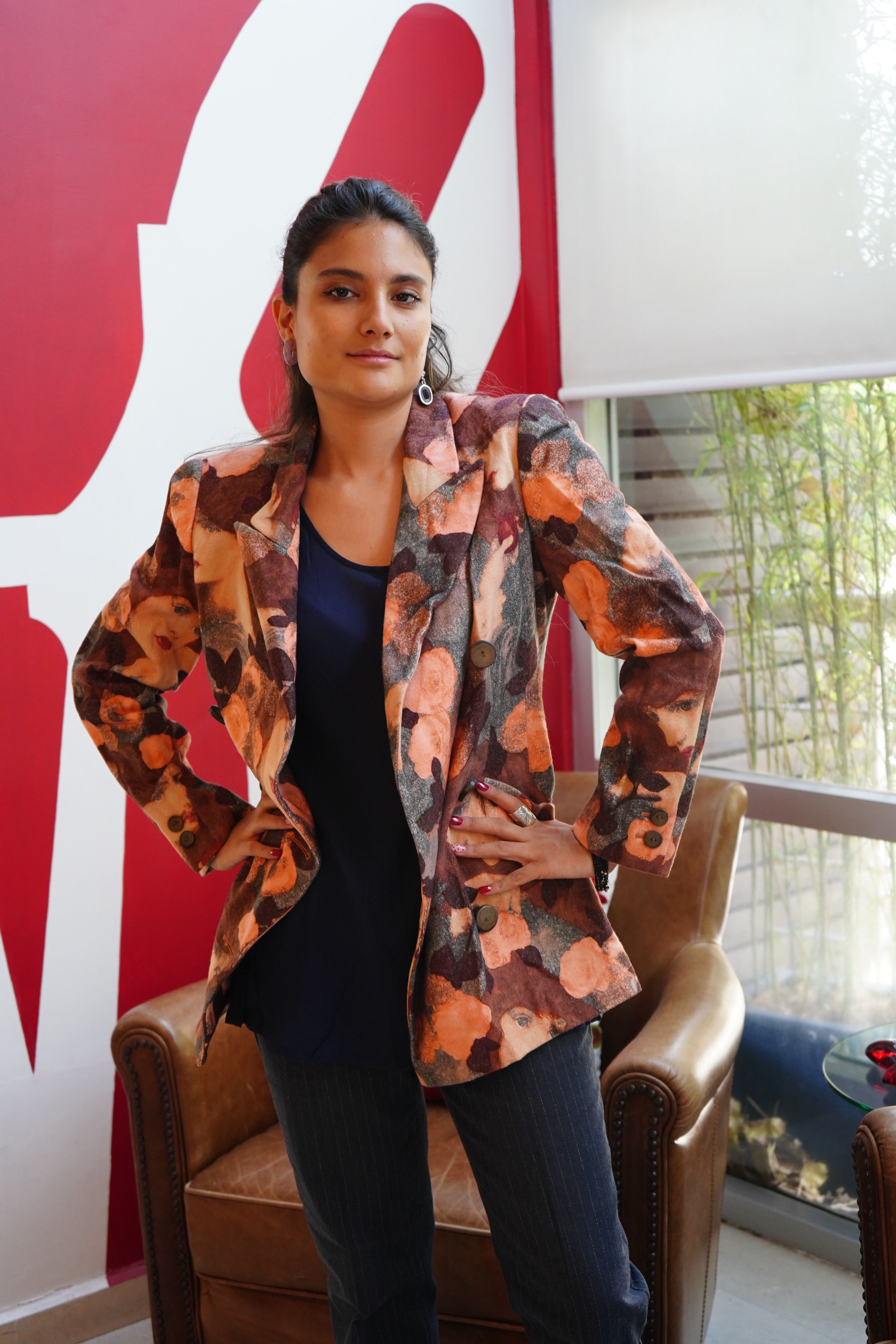 Krizia Krizia blazer with faces Size S / US 4 / IT 40 - 2 Thumbnail