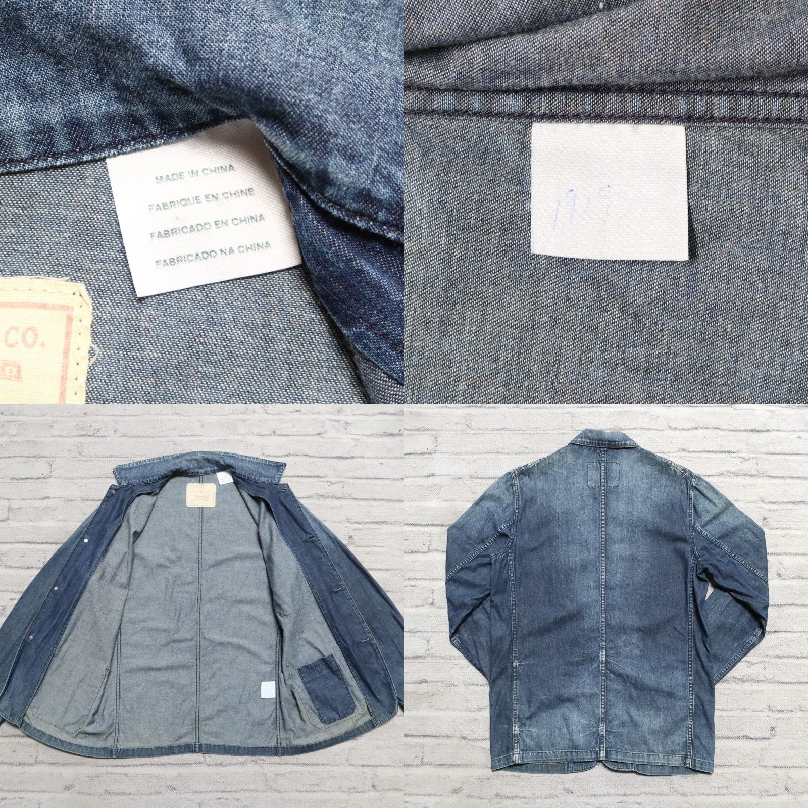 Levi's VINTAGE Sample Levis Distressed Denim Chore Coat Jacket Size M Medium Wash Premium Size US M / EU 48-50 / 2 - 9 Thumbnail