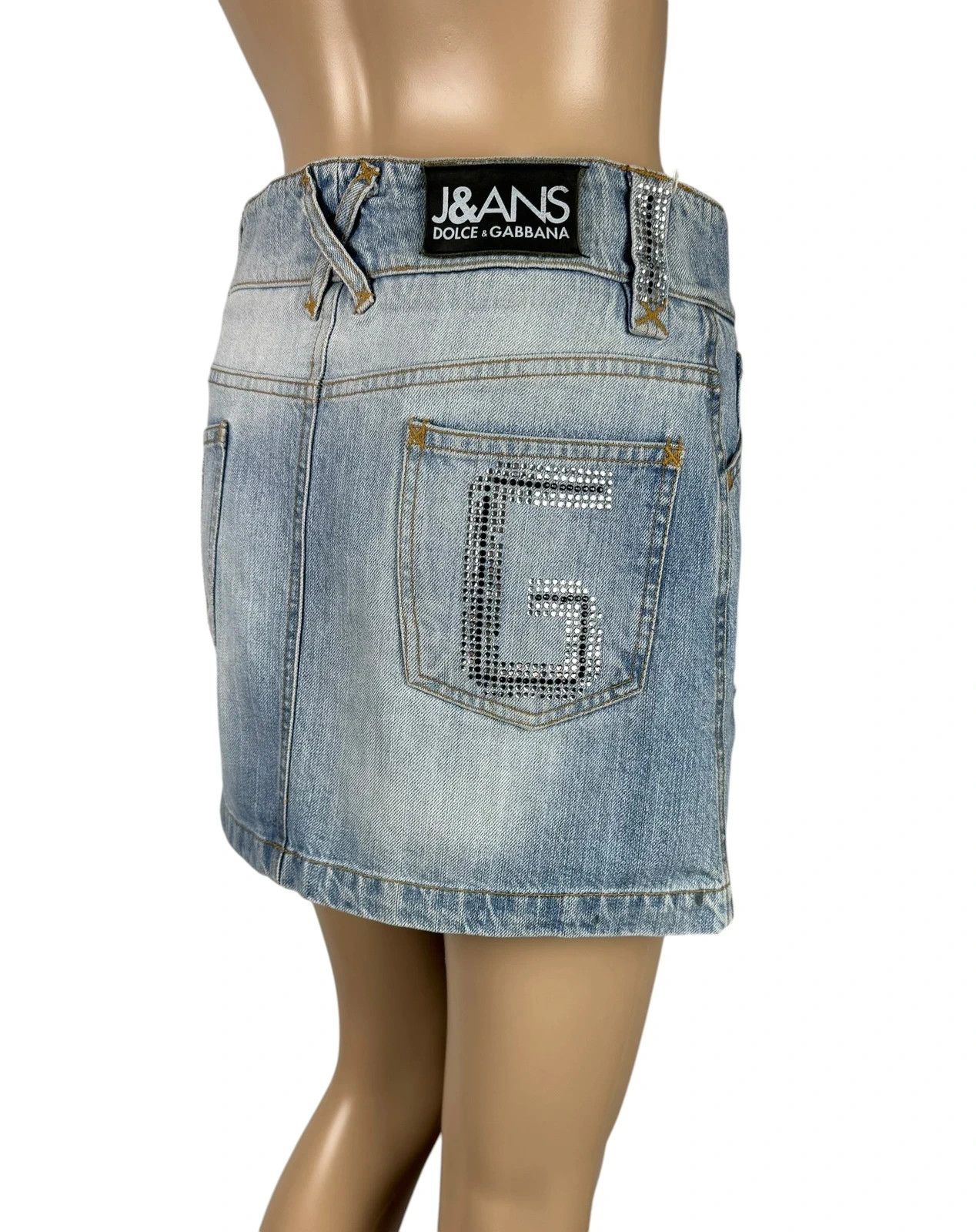 Dolce & Gabbana D&G Vintage Mini Skirt Denim size XS Size 26" / US 2 / IT 38 - 3 Thumbnail