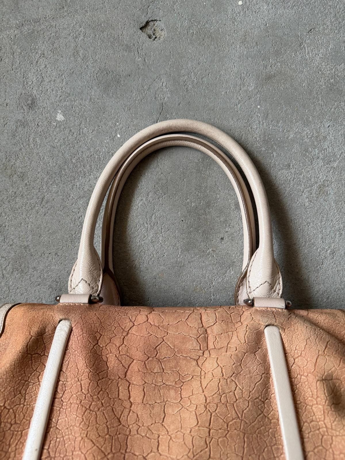 Celine Celine Logo Plate Shoulder Bag Brown/White Size ONE SIZE - 8 Thumbnail