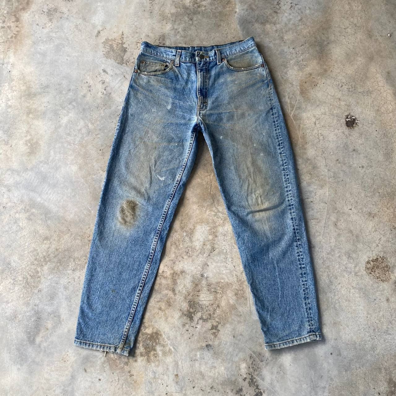 Levi's Vintage Clothing VINTAGE 1993 LEVIS 550 DIRTY MUDWASH GRUNGE JEAN USA W35X31" Size US 35 - 4 Thumbnail