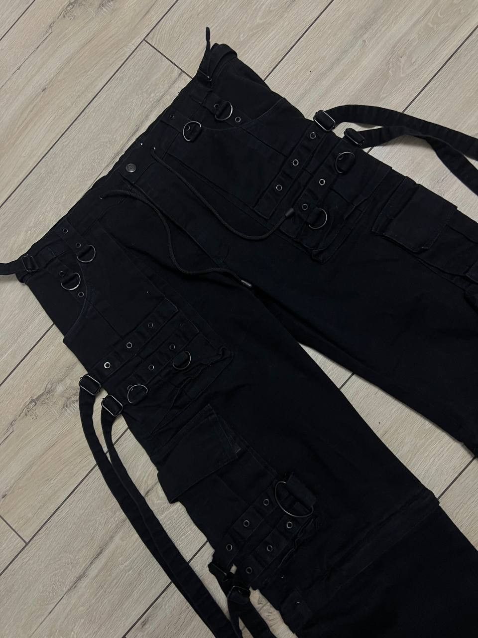 Japanese Brand Gothicana by EMP Y2K Bondage Strap Cargo Pant 38x34 Size US 38 / EU 54 - 1 Thumbnail