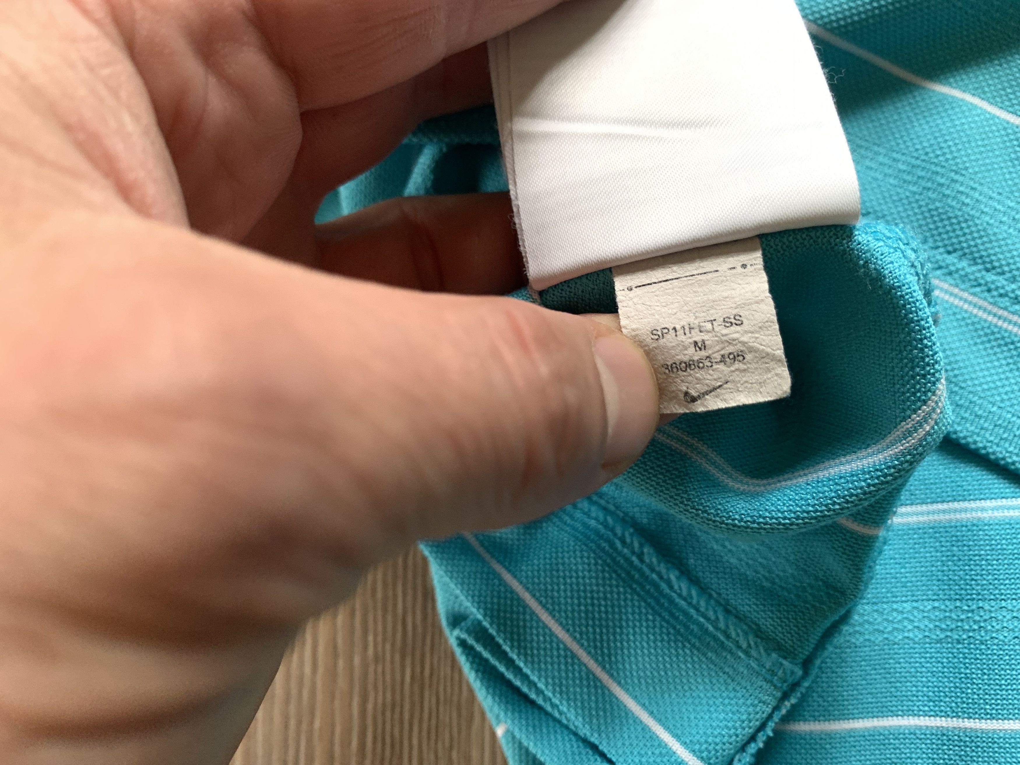 Nike Nike Golf Light Blue Striрe Polo Size US M / EU 48-50 / 2 - 8 Thumbnail