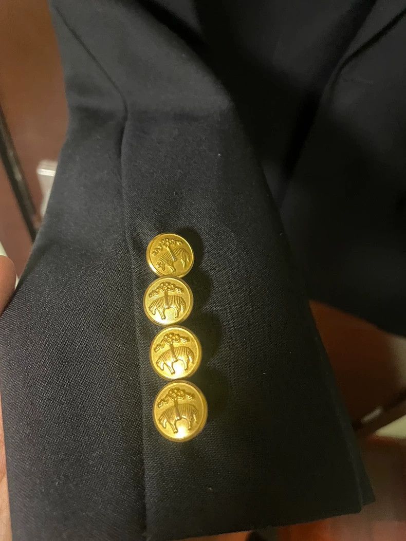 Loro Piana LORO PIANA sizeL Blue and gold Blazer Size 38R - 4 Thumbnail