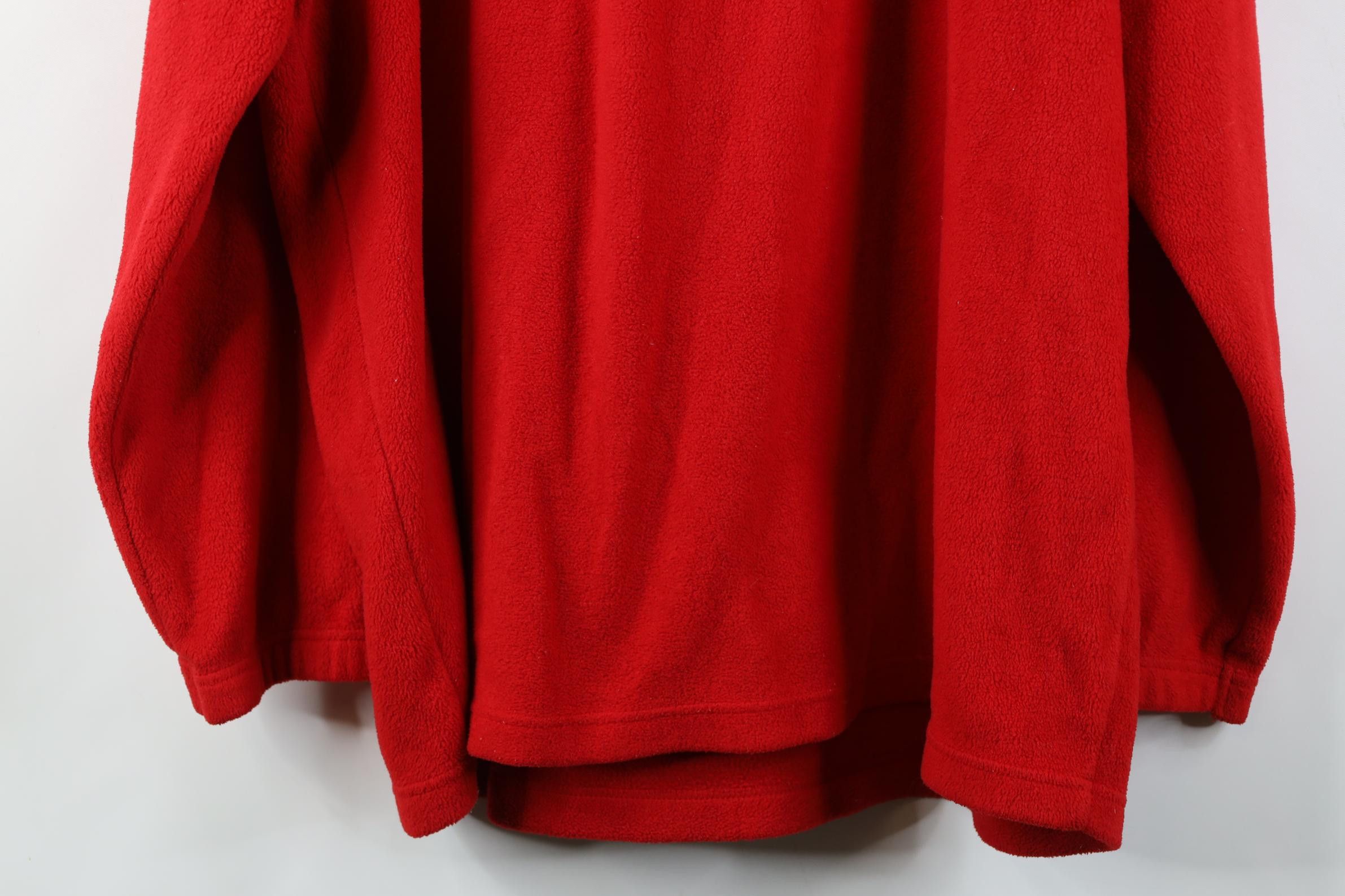 Disney Vintage 90s Disney Mickey Mouse 1/4 Zip Fleece Sweater Red Size XL / US 12-14 / IT 48-50 - 11 Thumbnail