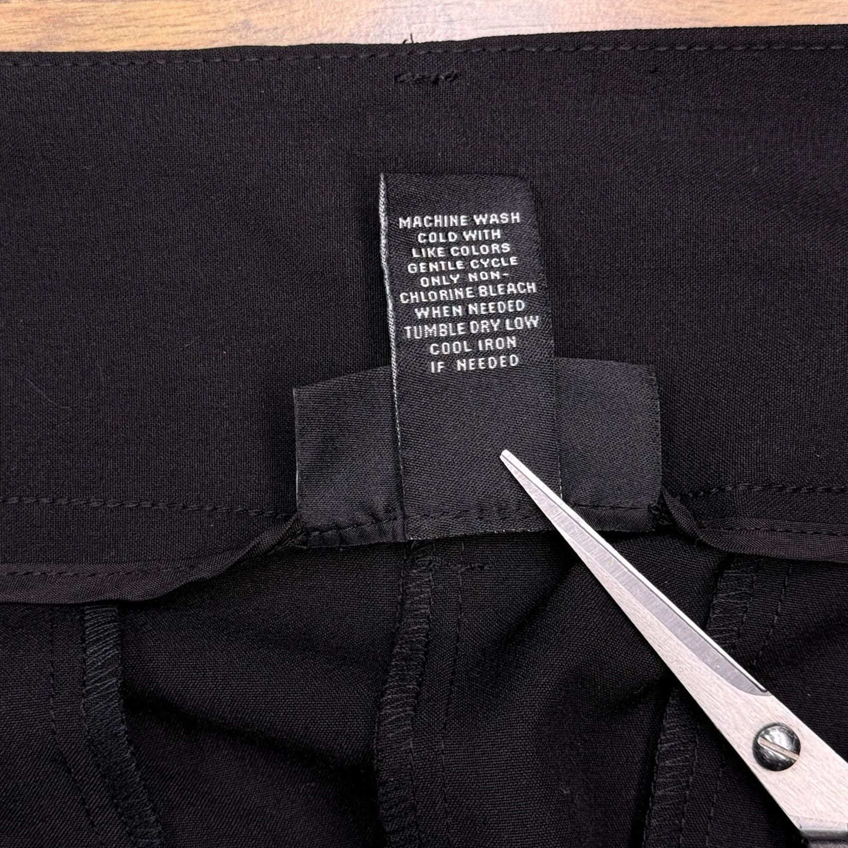 Vintage Lane Bryant Black Wide-Leg Pants Womens 26R High Rise Stretch Dress Pants Workwear Size 26" / US 2 / IT 38 - 7 Thumbnail