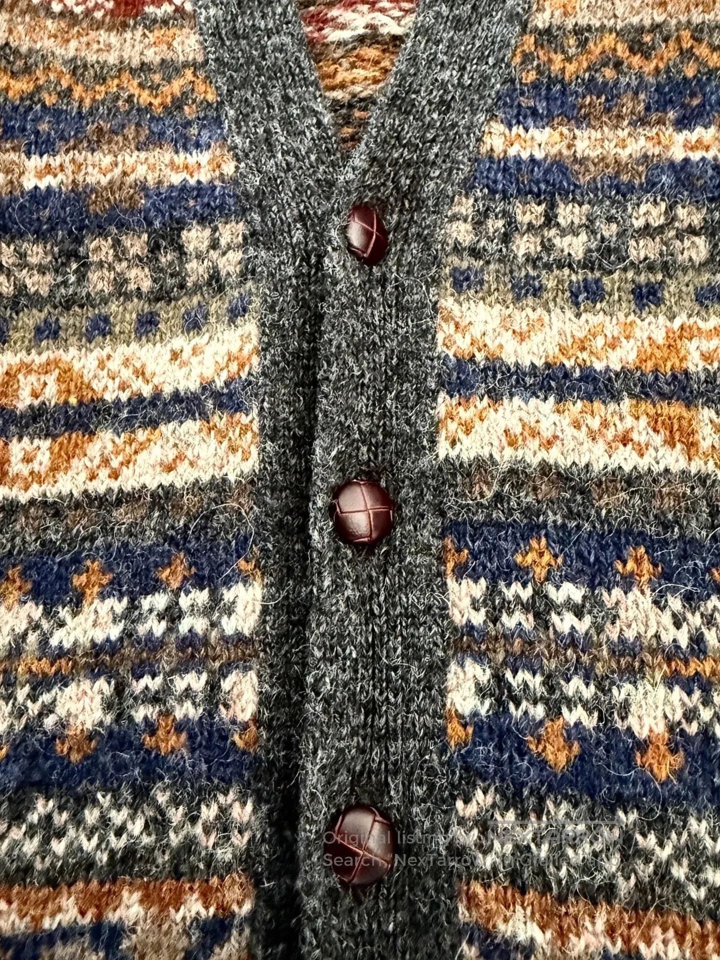 Jamiesons Of Shetland Jamieson's Fair Isle Wool Cardigan MK159V. Size US XXS / EU 40 - 4 Thumbnail