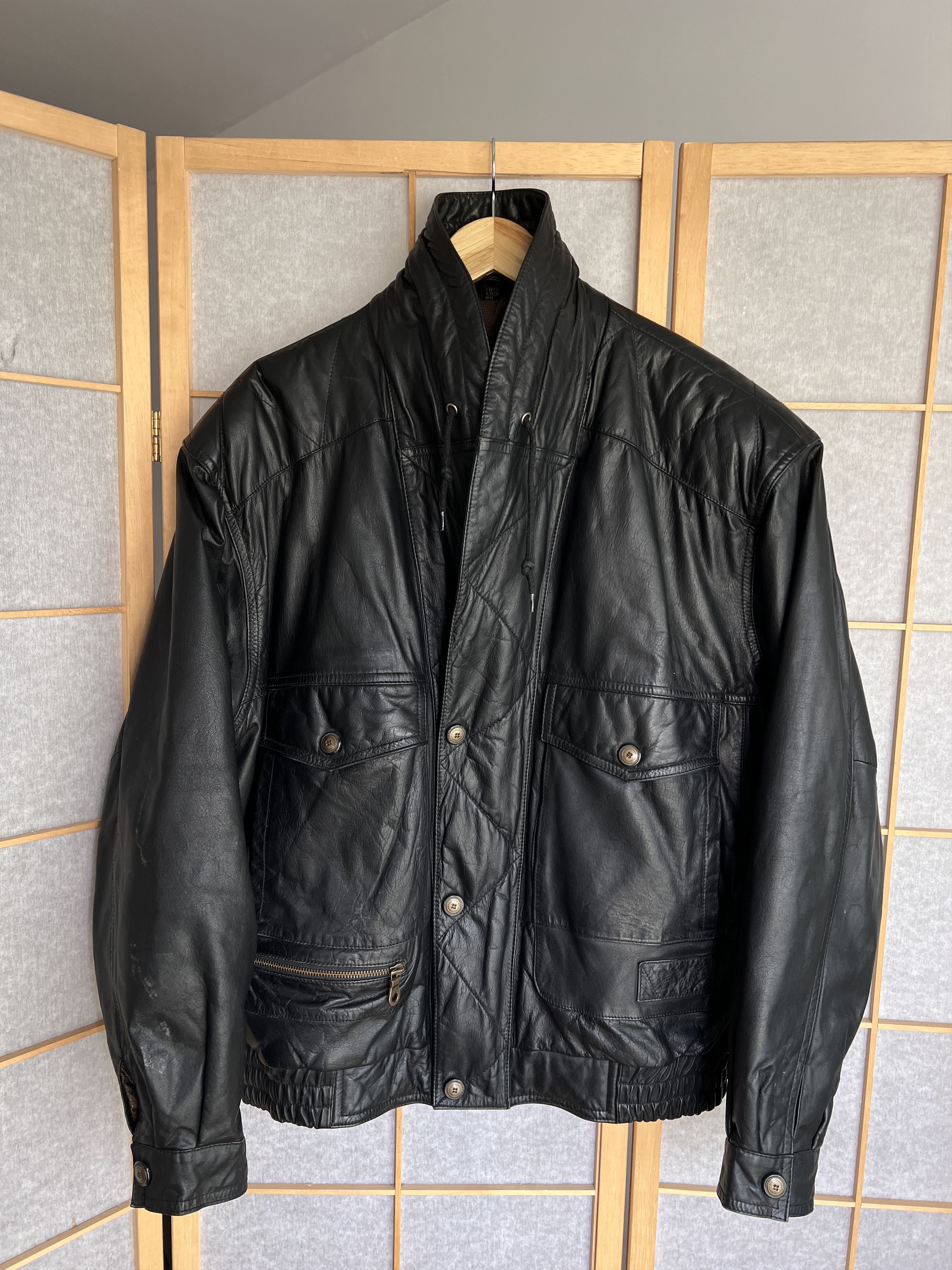 Hysteric Glamour Rick Owens Type Leather Jacket Yohji Yamamoto LGB Style Size US L / EU 52-54 / 3 - 12 Thumbnail