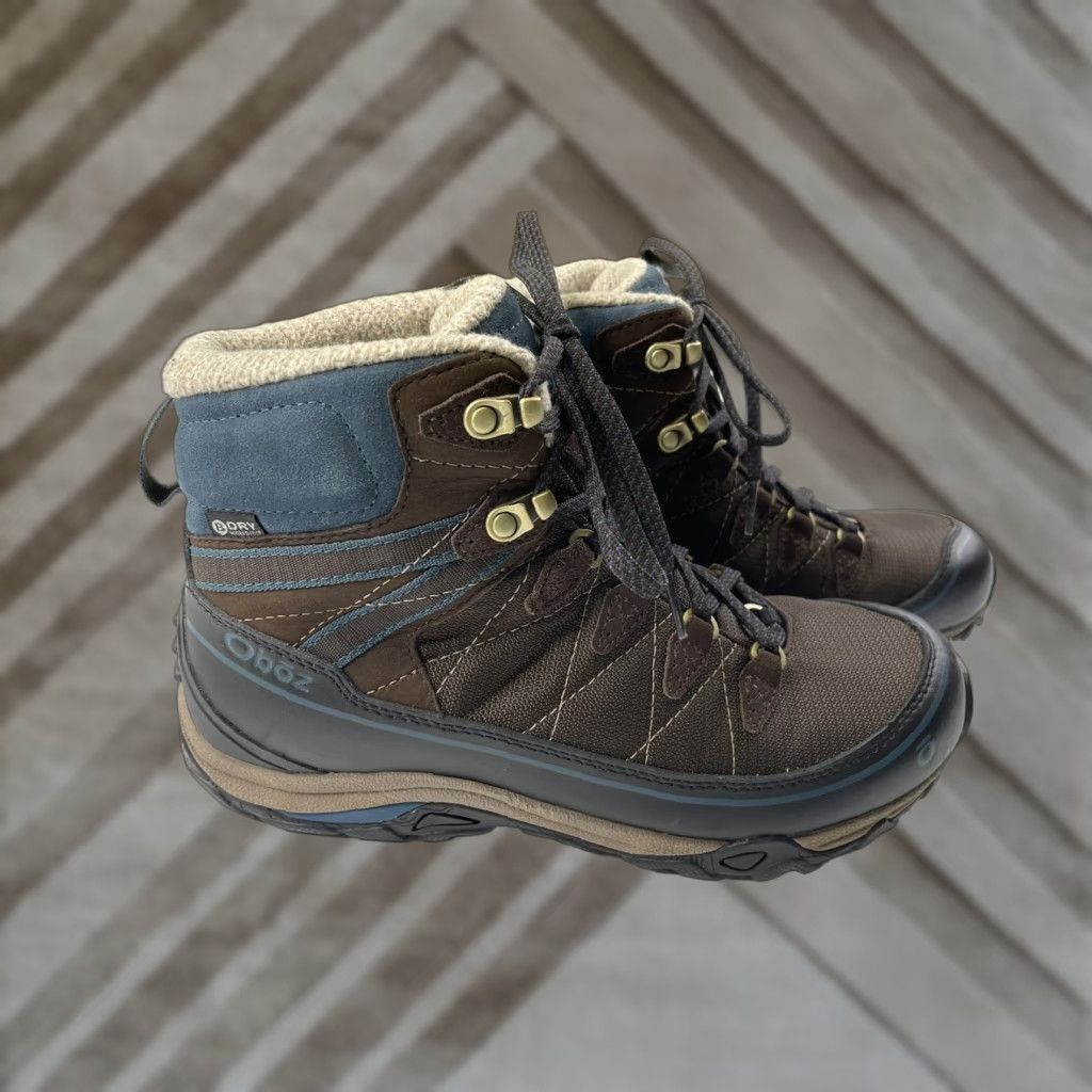 Oboz Oboz Juniper Waterproof Mid Chukka Boots Women - 8.5 US - Leather Brown Waterproof Boots Womens 8.5} Size US 6 / IT 36 - 1 Thumbnail