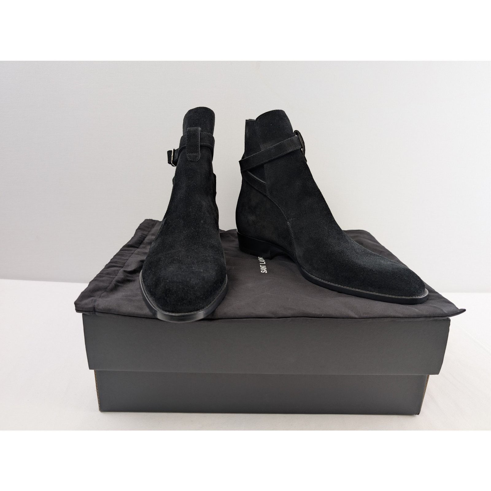 Saint Laurent Paris o1rshd1 Otterproof Wyatt 30 Jodhpur Boots in Nero Size US 7 / EU 40 - 16 Thumbnail