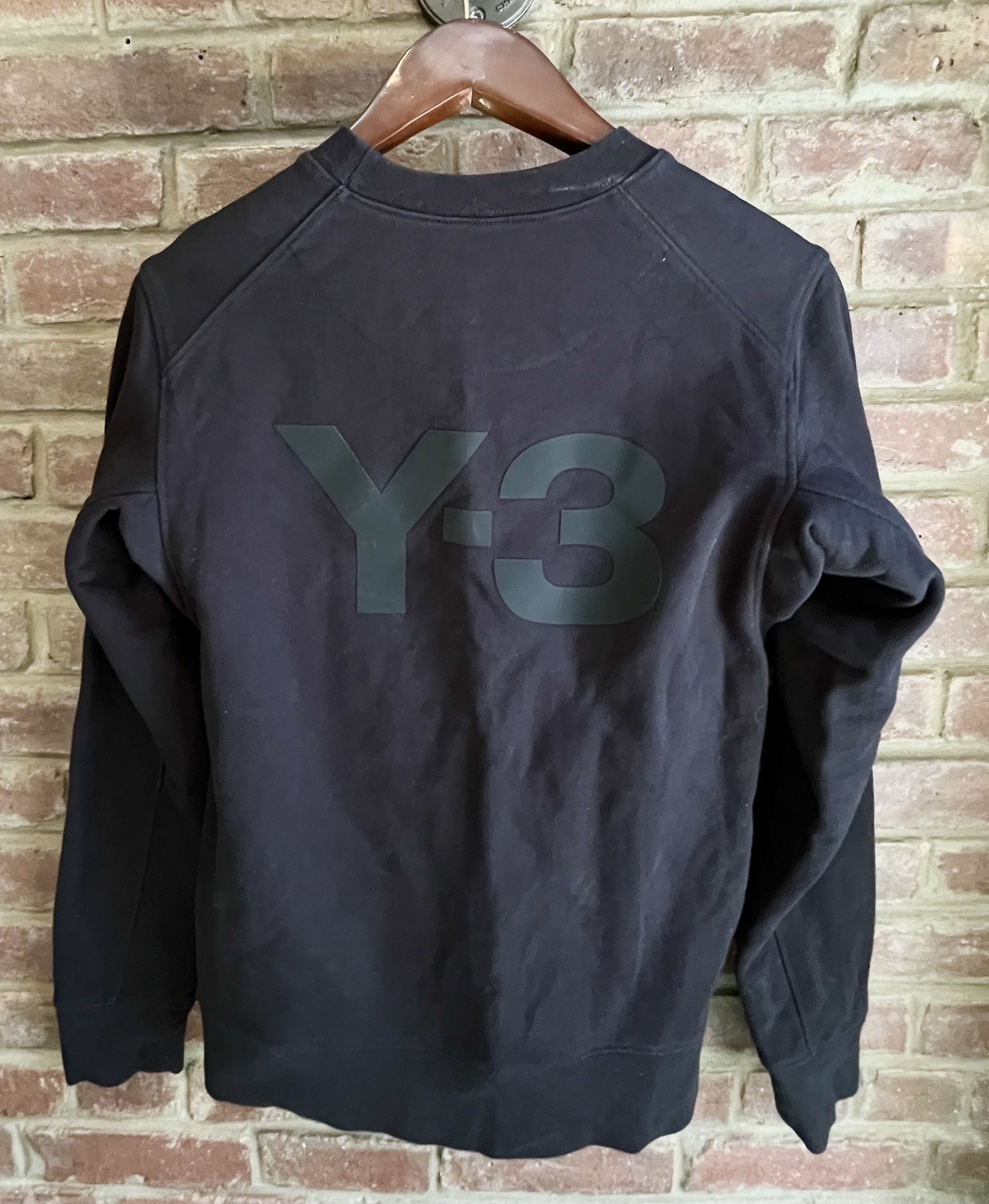 Y-3 Yohji Yamamoto ADIDAS Classic LOGO Black Sweatshirt