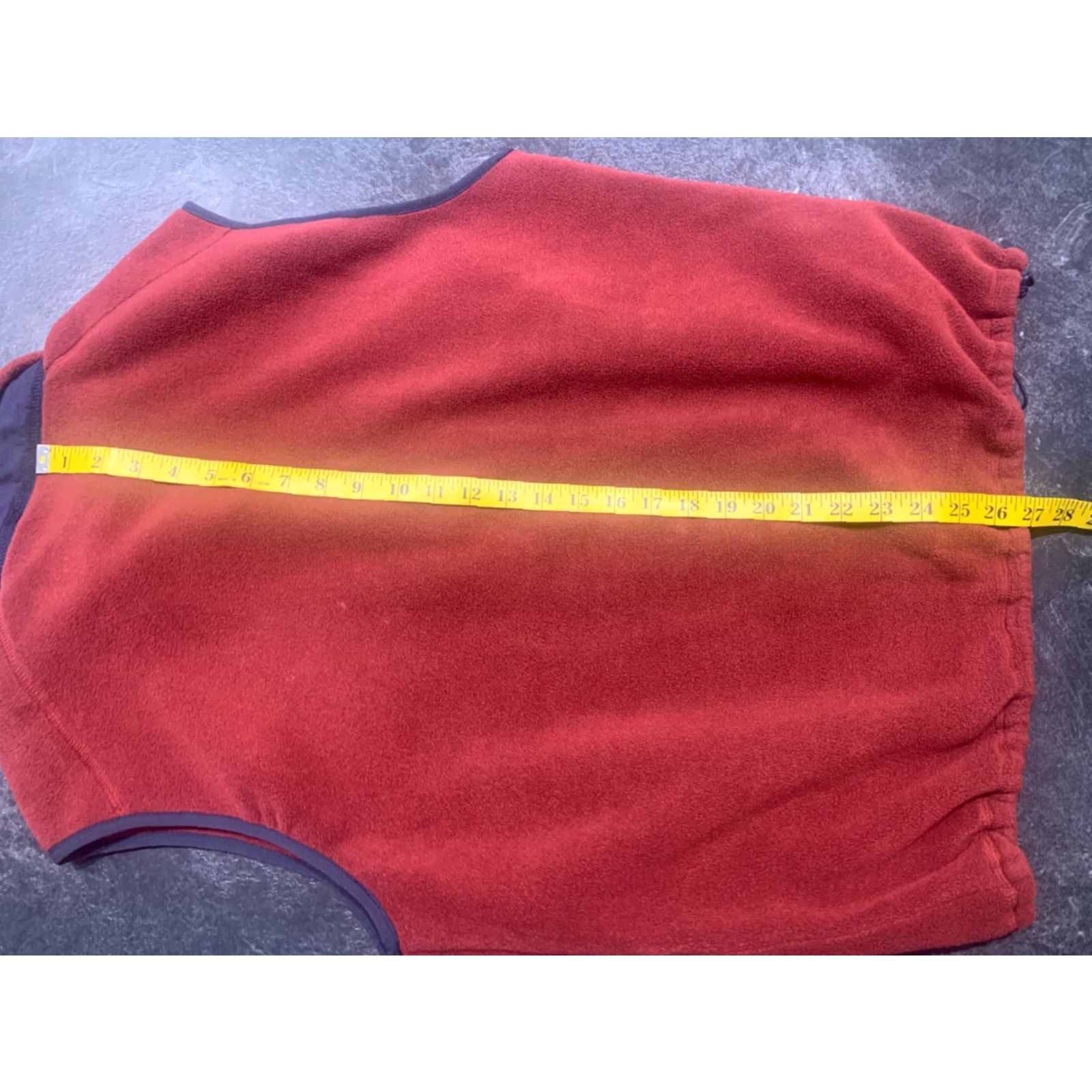 Vineyard Vines VINEYARD VINES Men's Vest Full Zip Fleece Burgundy Red Mid-Length Outdoor Casual Fall Winter M Size US M / EU 48-50 / 2 - 5 Thumbnail