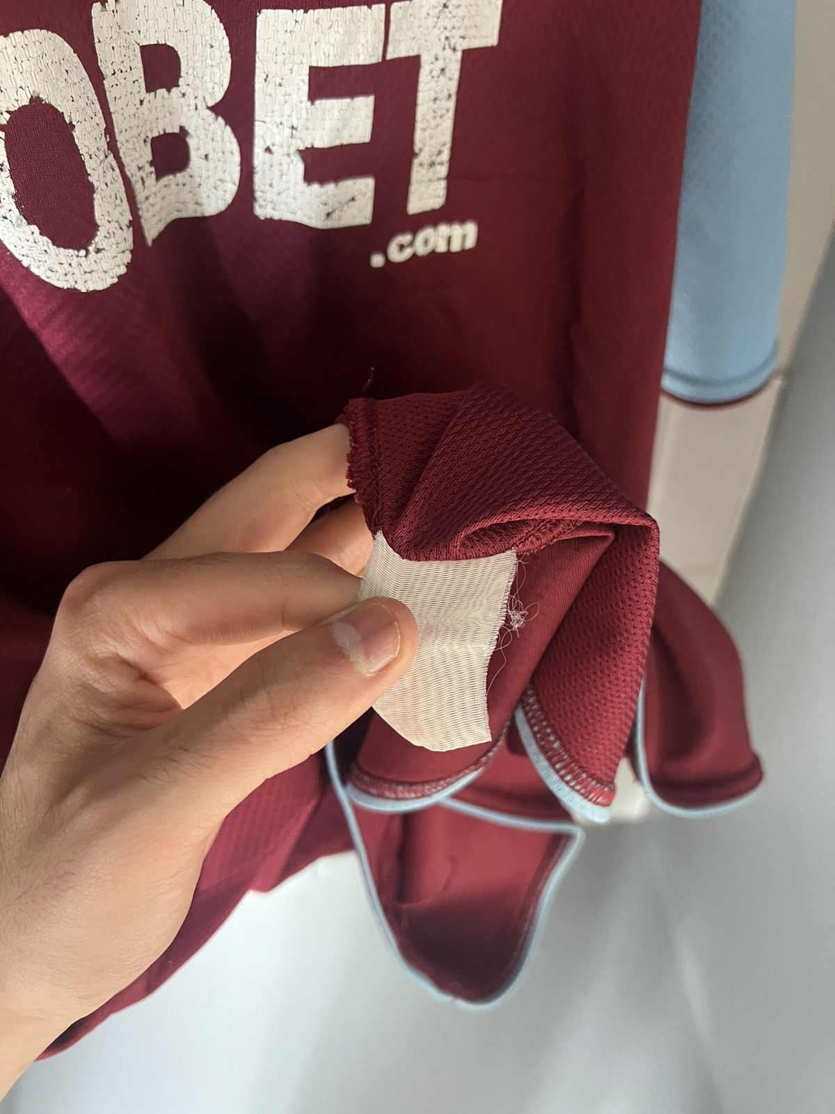 Vintage VERY RARE MACRON FC WEST HAM UNITED ENGLAND SOCCER JERSEY Size US XXL / EU 58 / 5 - 4 Thumbnail