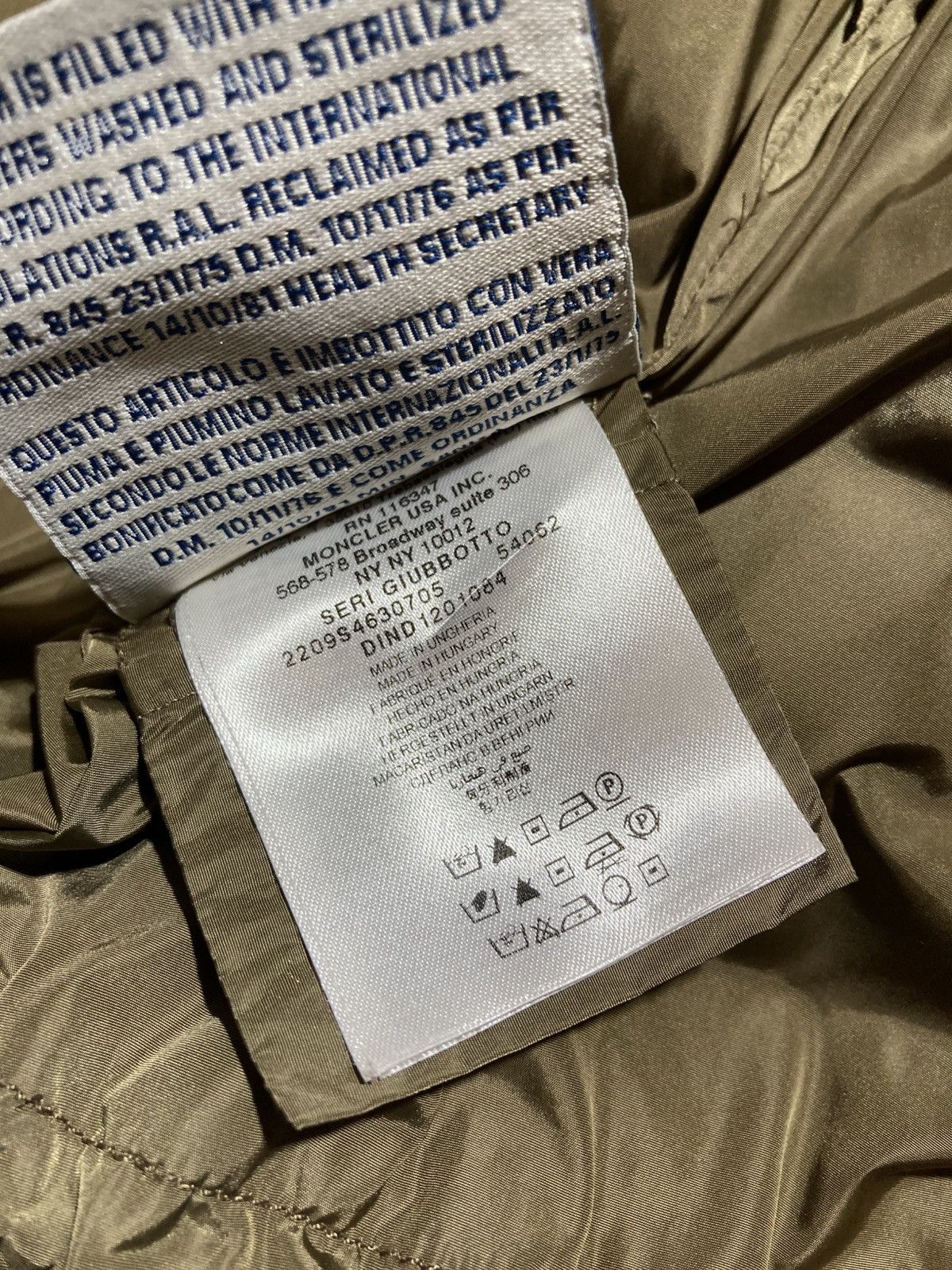 Moncler Moncler Khaki Down Peplum Trim Detailed Seri Jacket Size M / US 6-8 / IT 42-44 - 23 Thumbnail