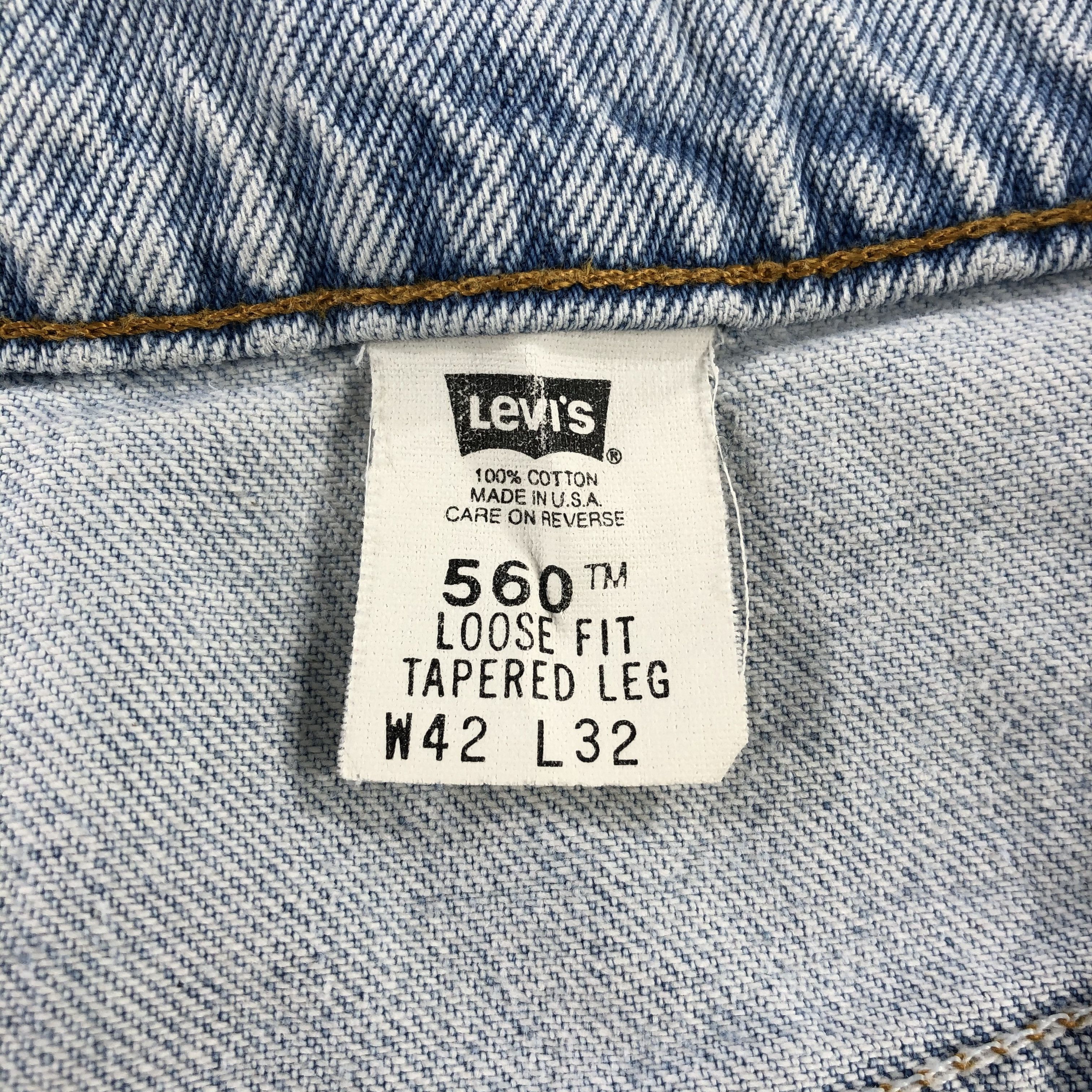 Levi's × Vintage Vintage 90s Light Wash Levis 560 Jeans-JM1894 Size US 41 - 11 Thumbnail