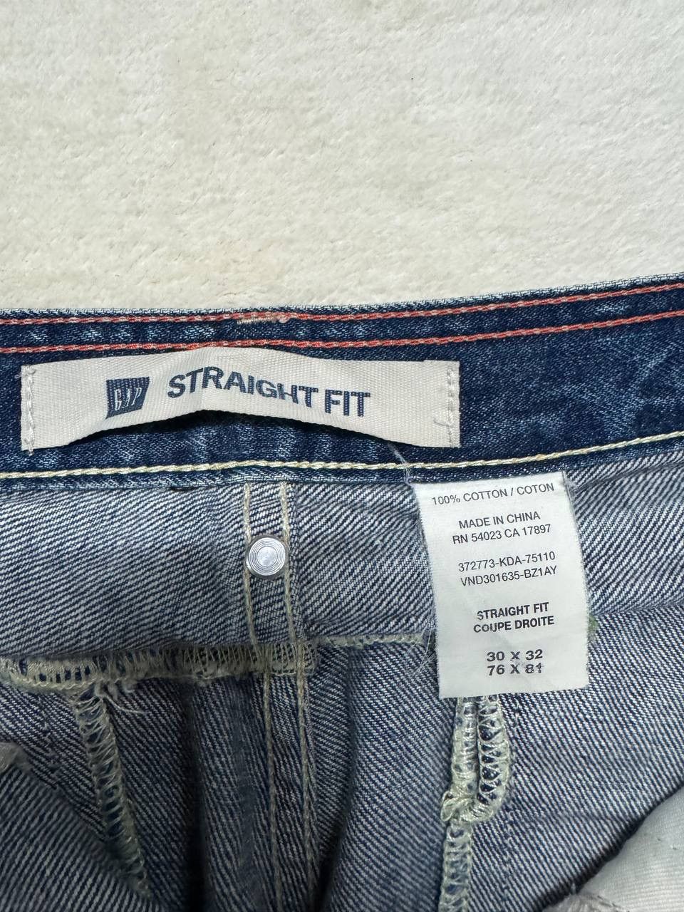 Gap BAGGY Gap Rusty Mudwash Distressed Straight Baker Pants Jean Size US 31 - 12 Thumbnail