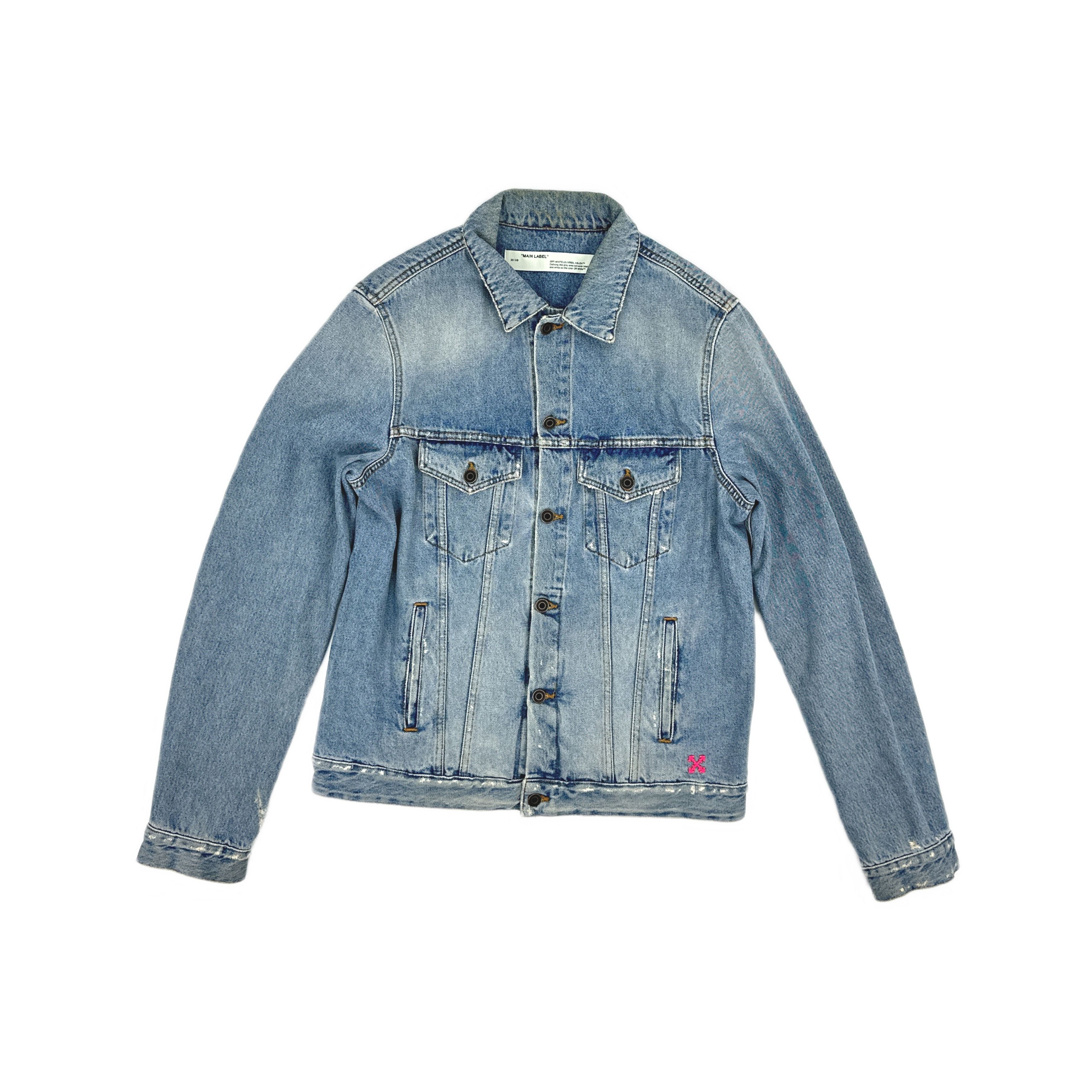 Off-White OFF-WHITE Spray Paint Denim Jacket Size XXL Size US XXL / EU 58 / 5 - 1 Thumbnail