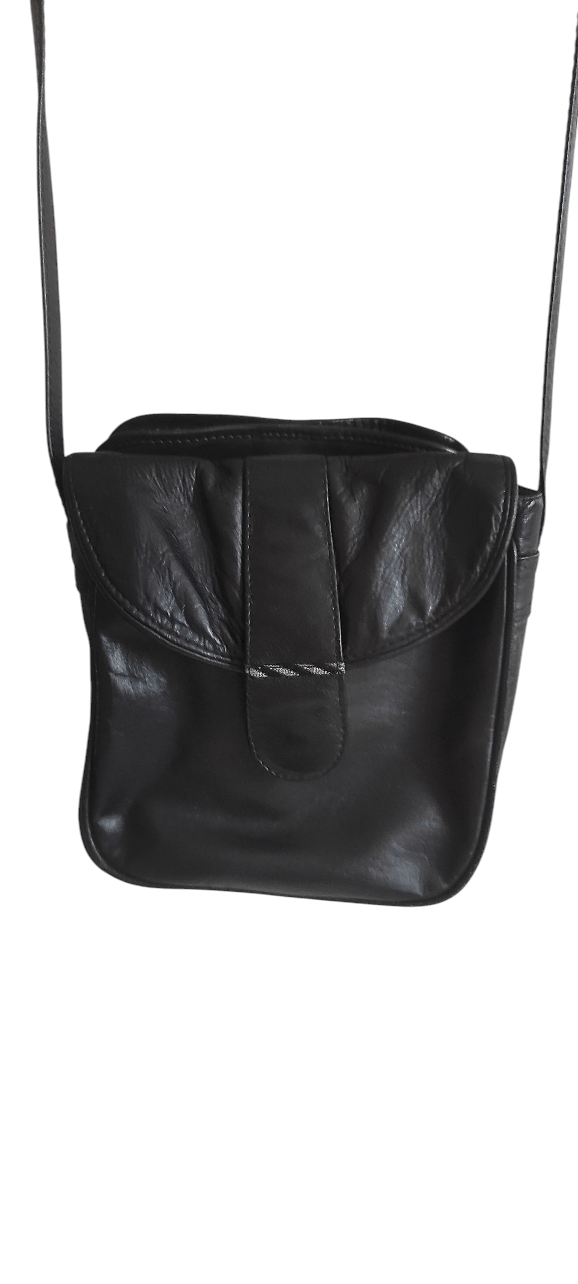 Longchamp Longchamp Paris Black Pebble Leather Crossbody Bag Size ONE SIZE - 2 Thumbnail