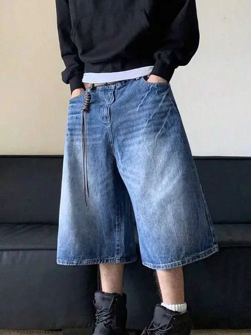 Japanese Brand Y2K Vintage WASHED RETRO jorts shorts Size US 37 - 1 Thumbnail