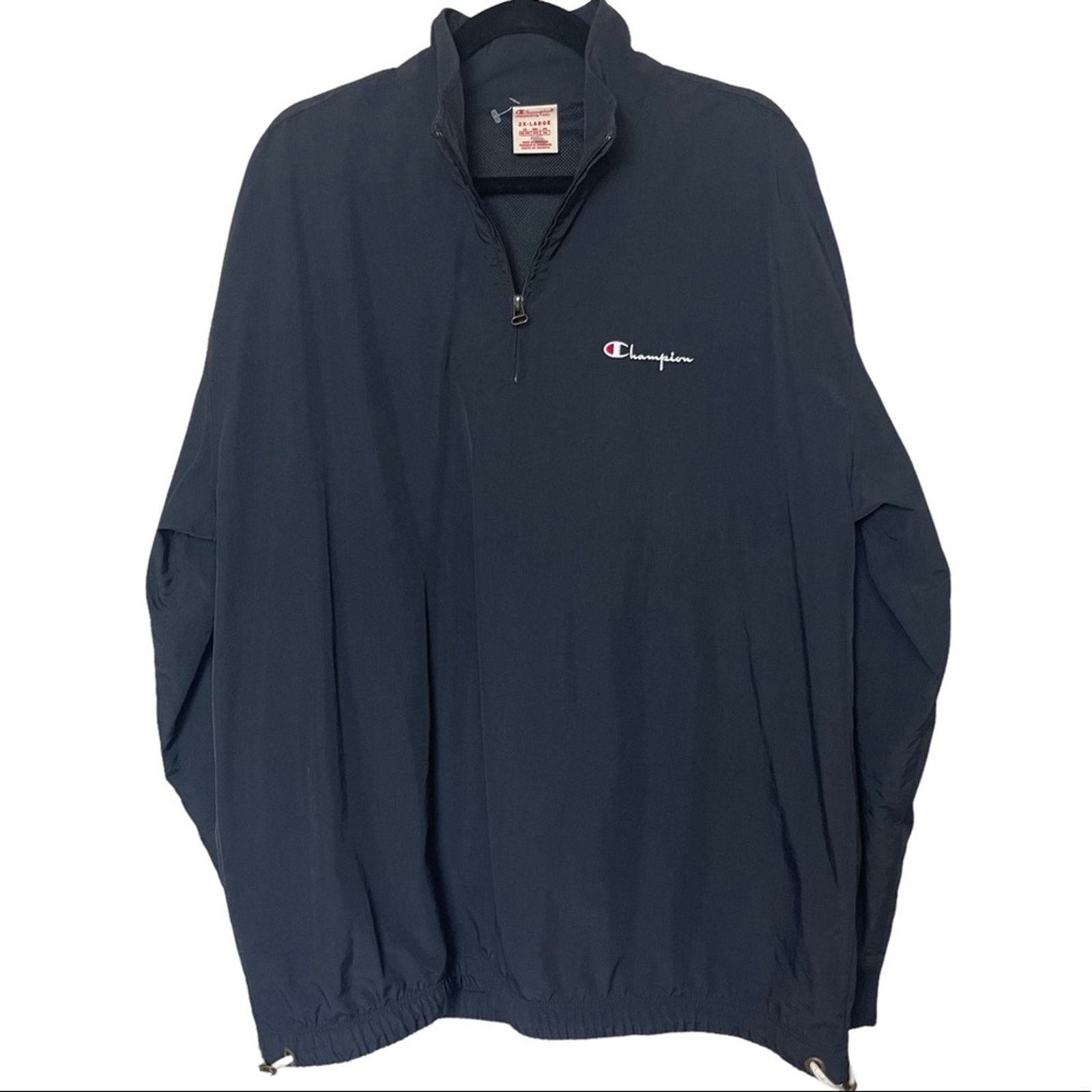 Champion Champion Windbreaker Half Zip Pullover Black Size XXL Size US XXL / EU 58 / 5 - 1 Thumbnail