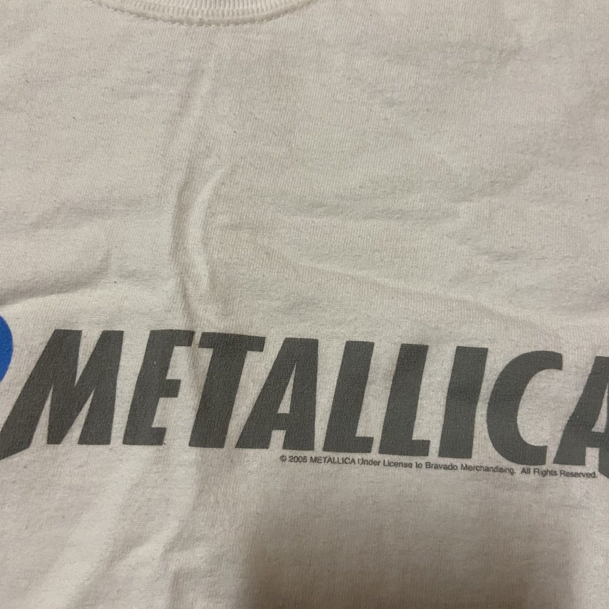 Metallica 2005 Vintage Metallica Napster Logo Rip Shirt Size US XL / EU 56 / 4 - 7 Thumbnail